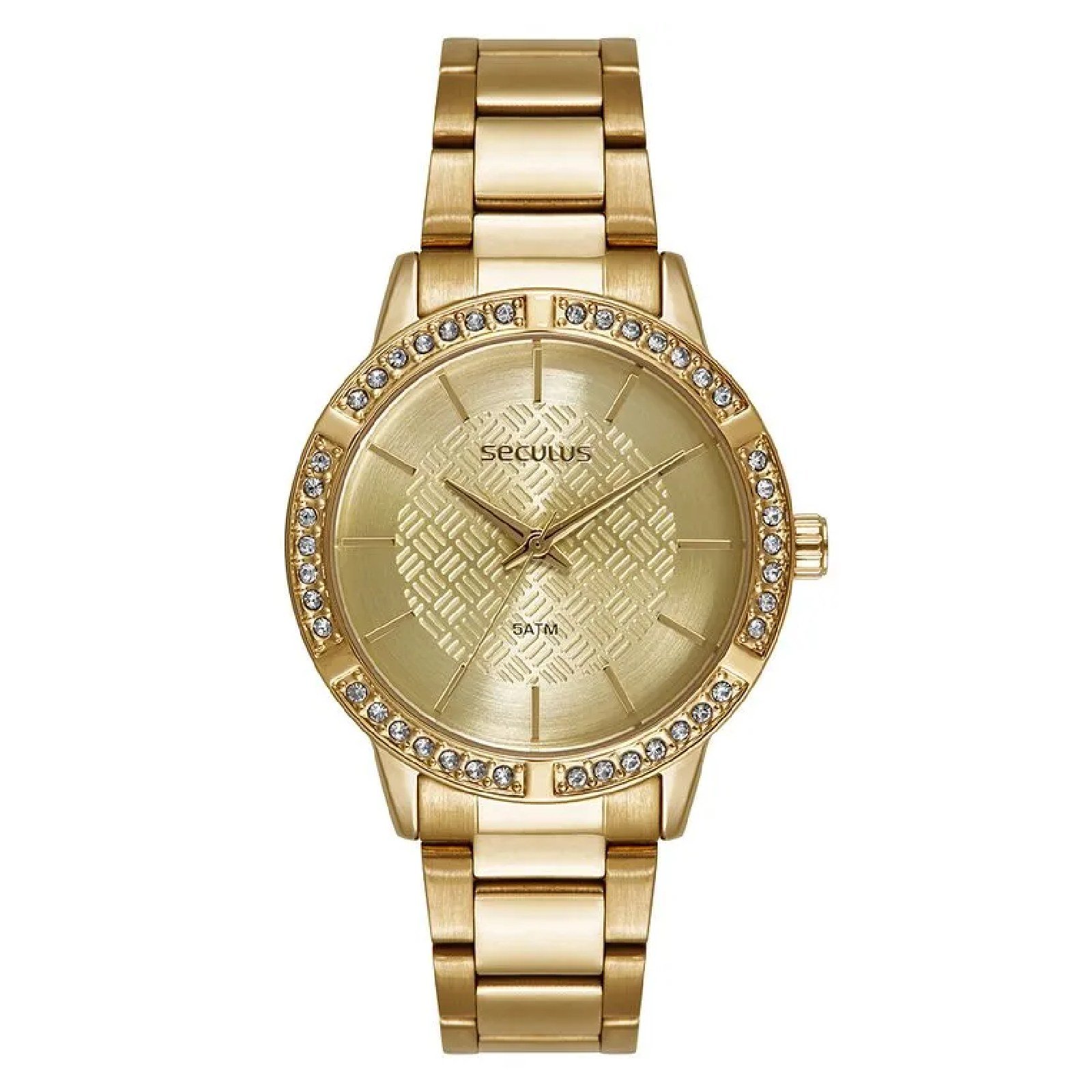 Relógio Seculus 77345LPSKDS1 Feminino 38mm Aço Inox com Porta Joias