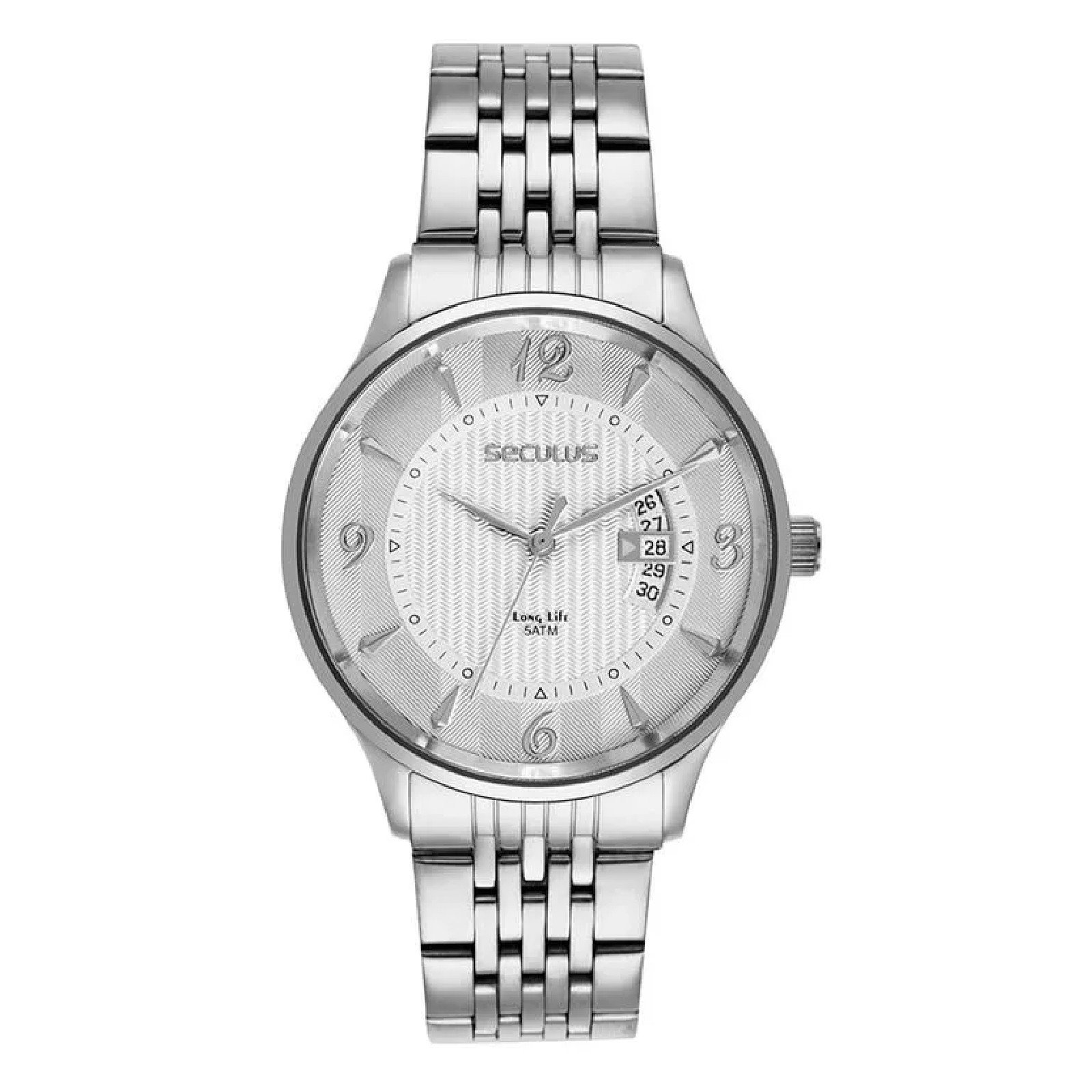 Relógio Seculus 23752G0SVNA1 41mm Aço Inox
