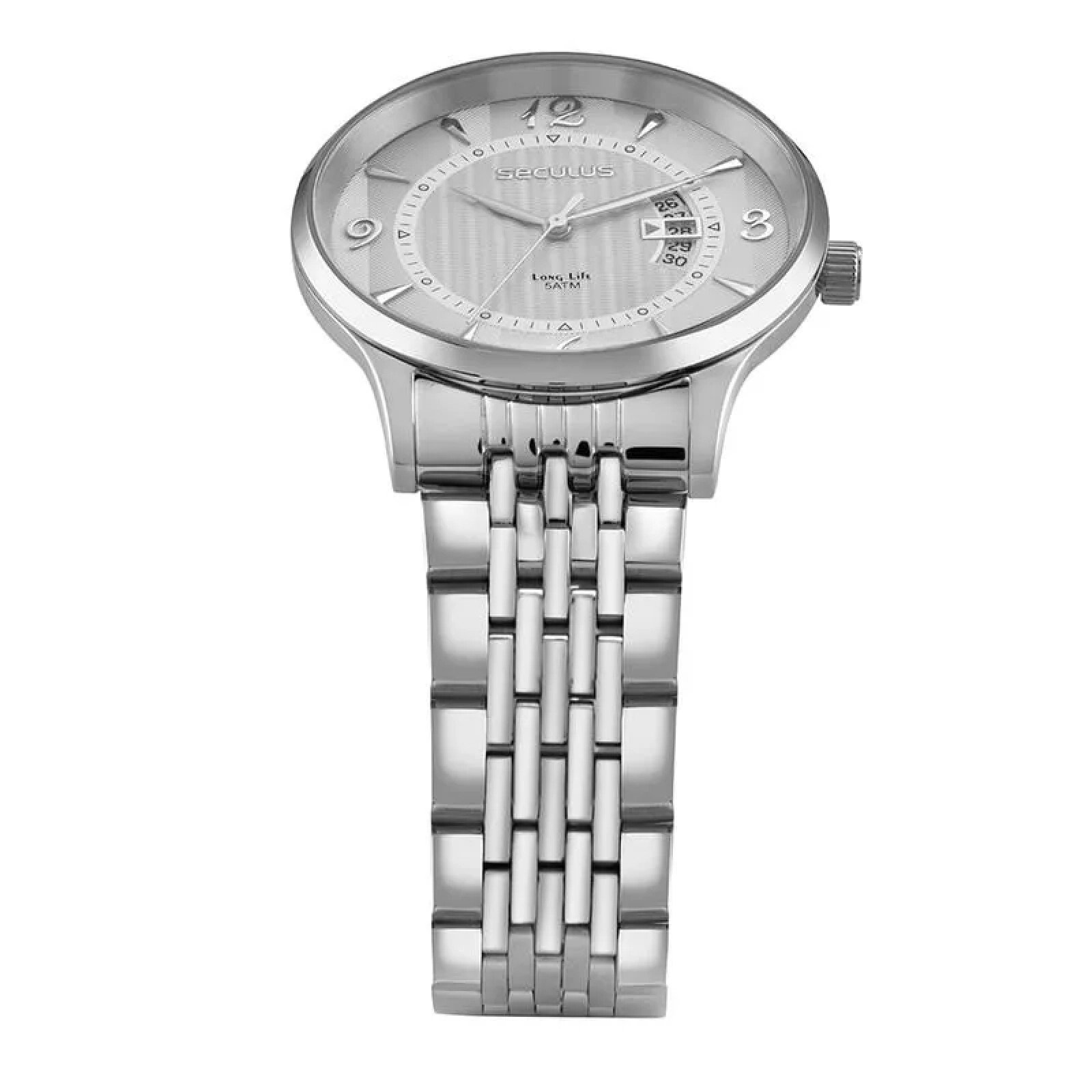 Relógio Seculus 23752G0SVNA1 41mm Aço Inox Prata 2