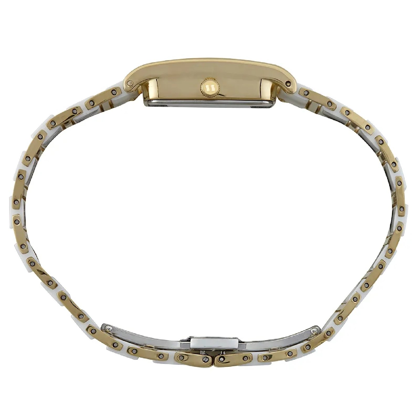 Relógio Seculus 77230LPSVDQ1 Feminino 23mm Cerâmica Branco/Dourado 4