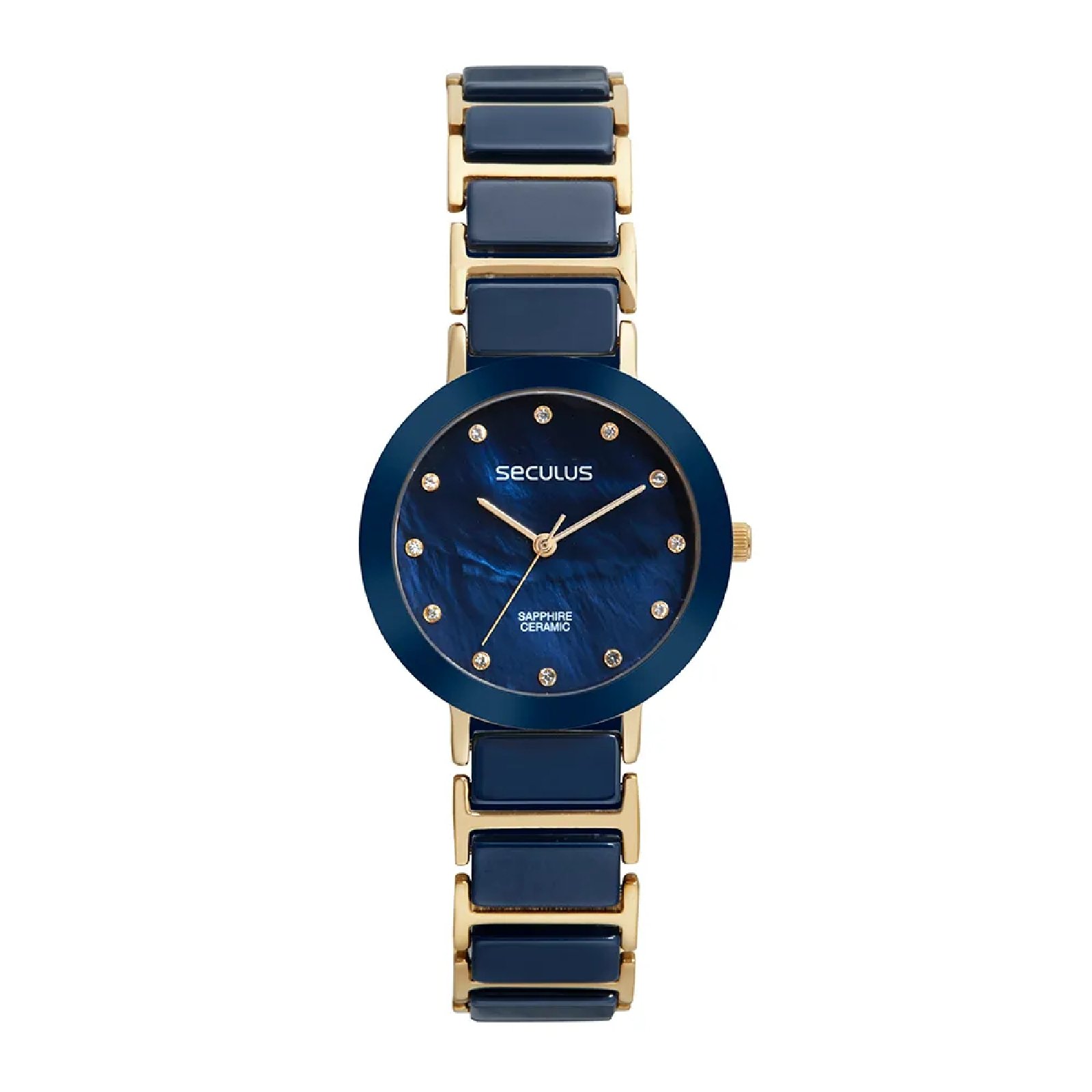 Relógio Seculus 77228LPSVDQ1 Feminino 23mm Cerâmica