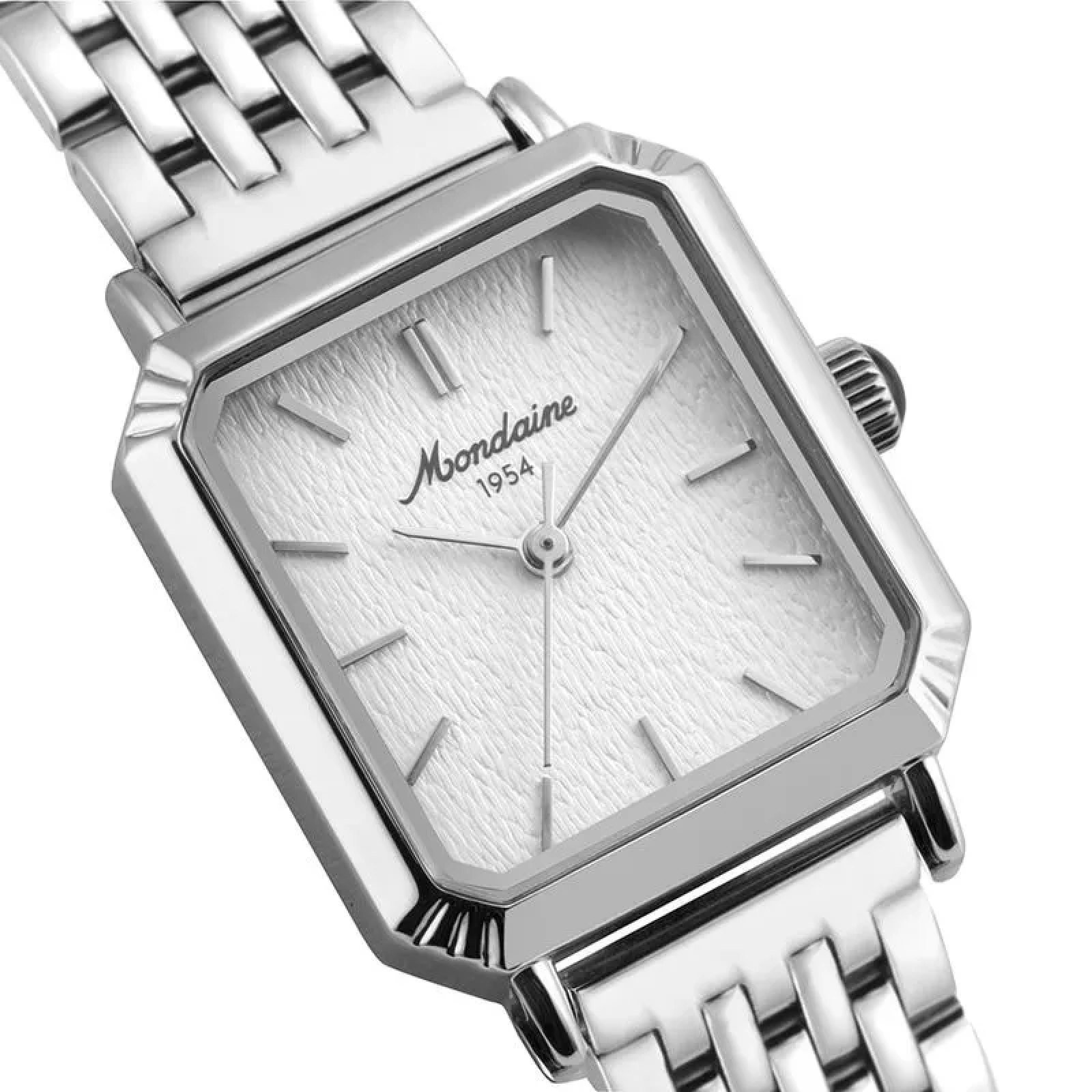 Relógio Mondaine 32915L0MVNE2 Troca Pulseira 24mm Aço Inox Prata Prata 2