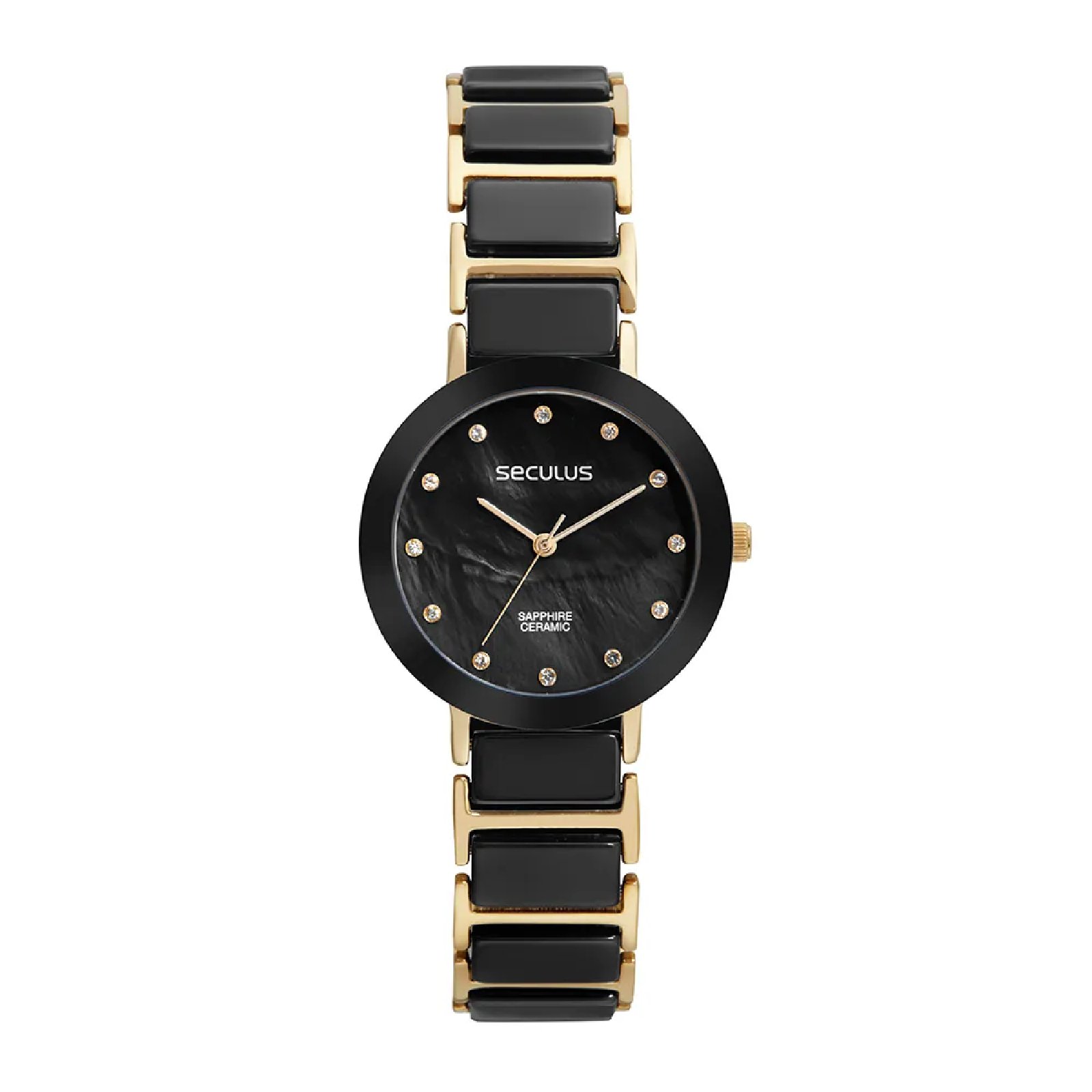 Relógio Seculus 77228LPSVDQ2 Feminino 23mm Cerâmica