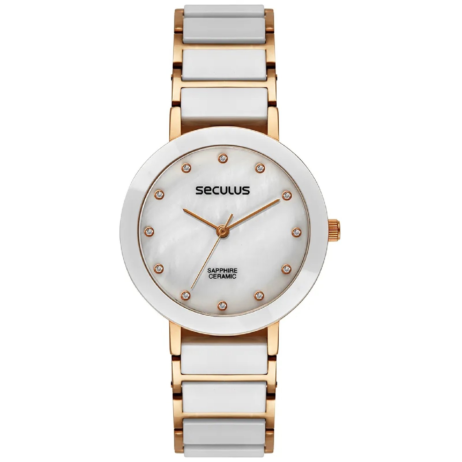 Relógio Seculus 77228LPSVRQ3 Feminino 23mm Cerâmica