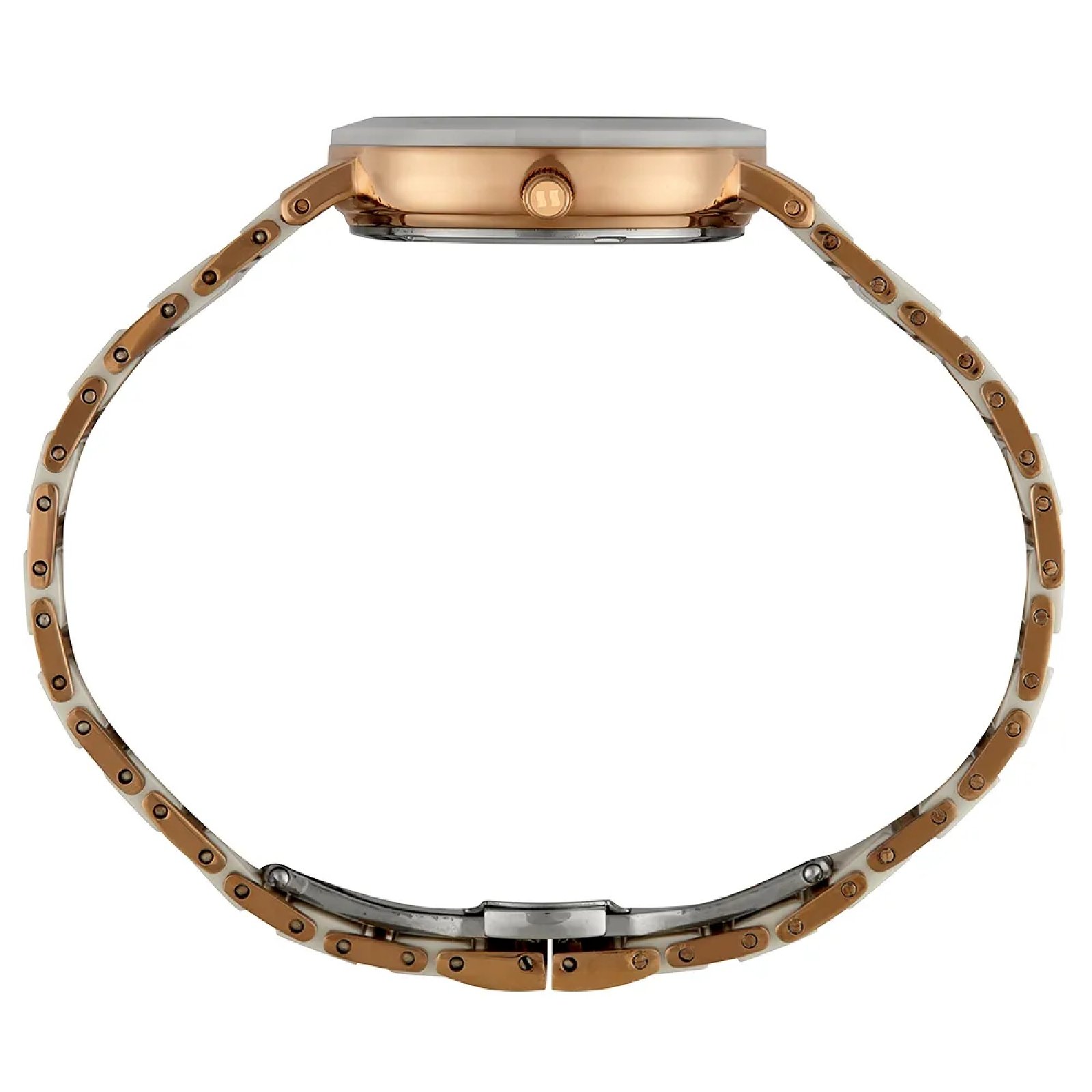 Relógio Seculus 77228LPSVRQ3 Feminino 23mm Cerâmica Branco/Dourado 3