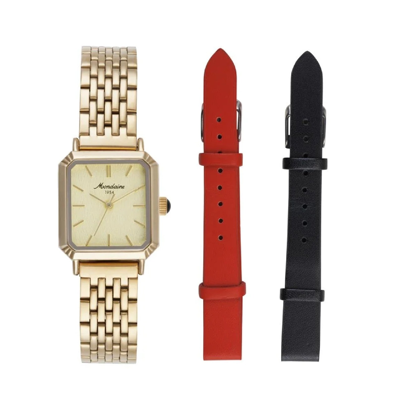 Relógio Mondaine 32915LPMVDE1 Troca Pulseira 24mm Aço Inox Dourado