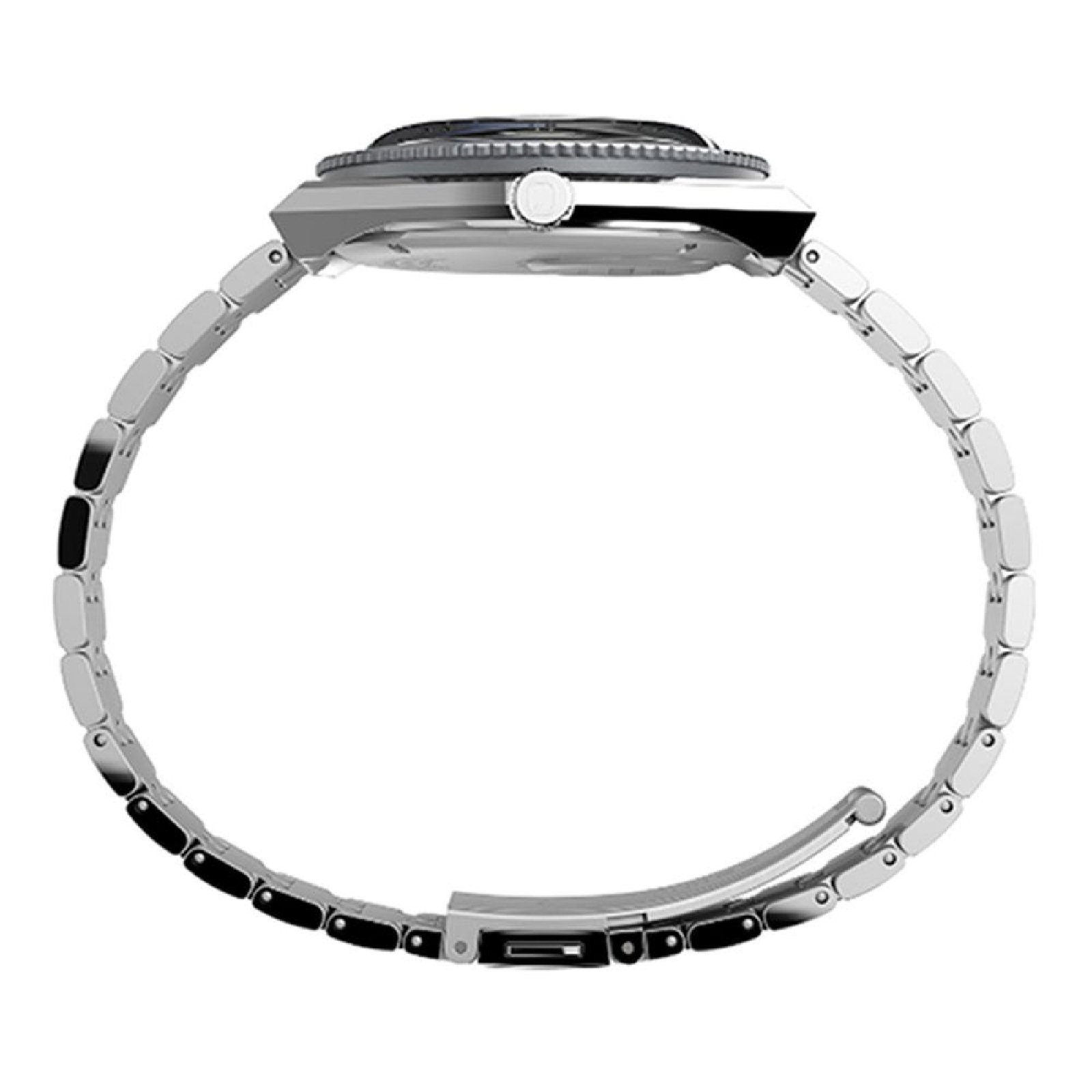 Relógio Timex Q GMT TW2V38100 Masculino 38mm Aço Inox Prata 2