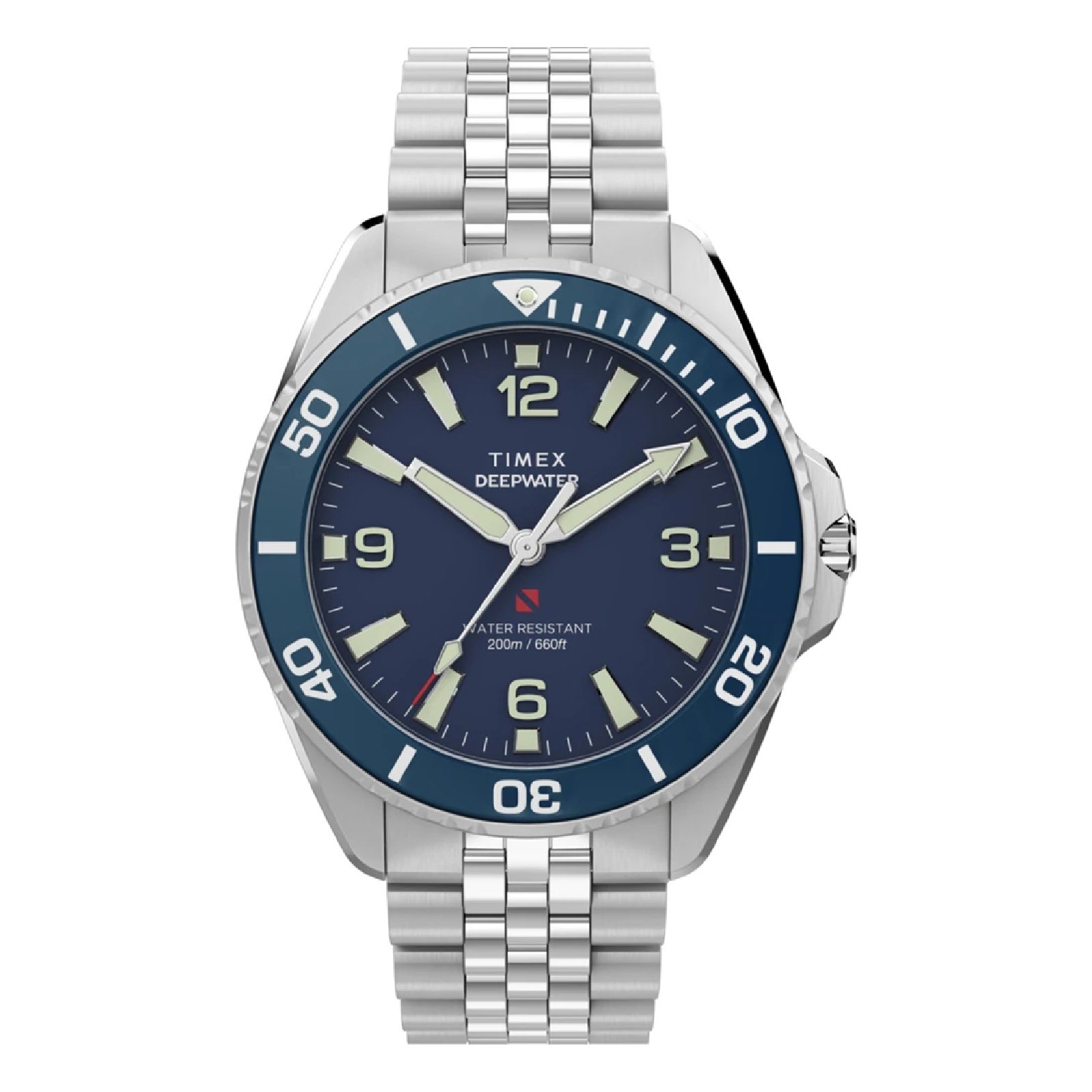 Relógio Timex Deepwater TW2Y64600 Masculino 40,5 mm Aço Inox