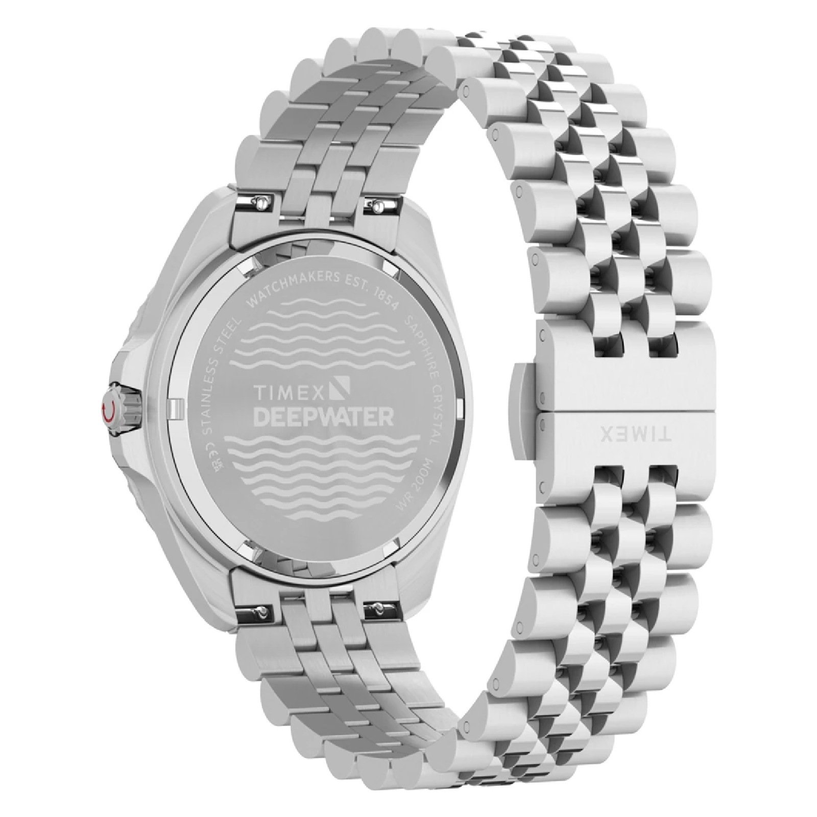 Relógio Timex Deepwater TW2Y64600 Masculino 40,5 mm Aço Inox Prata 3
