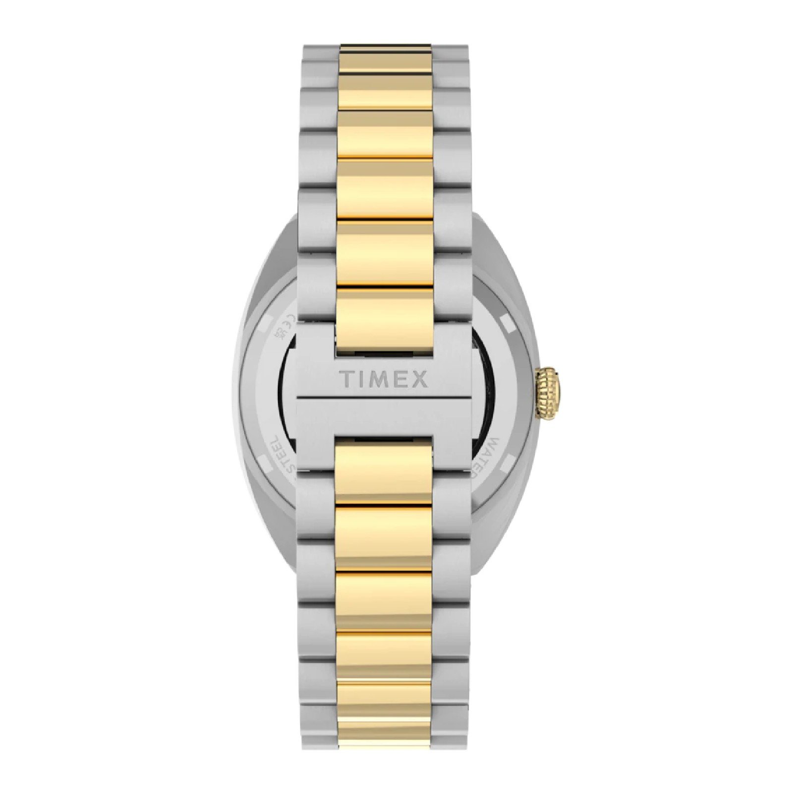 Relógio Timex Marlin Draper Automatic TW2Y65100 Masculino 37mm Aço Inox Prata/Dourado 8