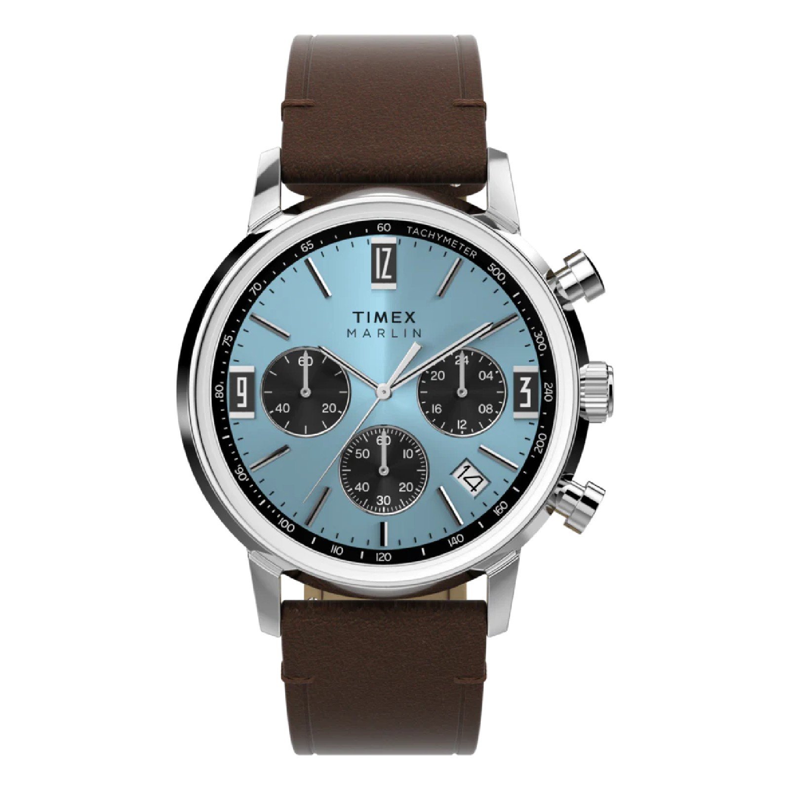 Relógio Timex Marlin® Tachymeter Cronógrafo TW2Y66600 40mm Couro