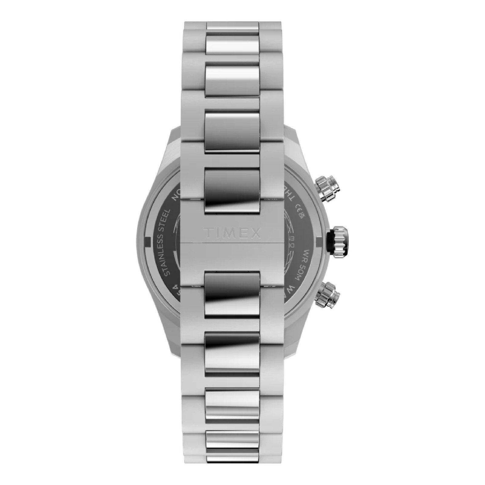 Relógio Timex Waterbury Heritage Cronógrafo TW2Y70500 39mm Aço Inox Prata 6