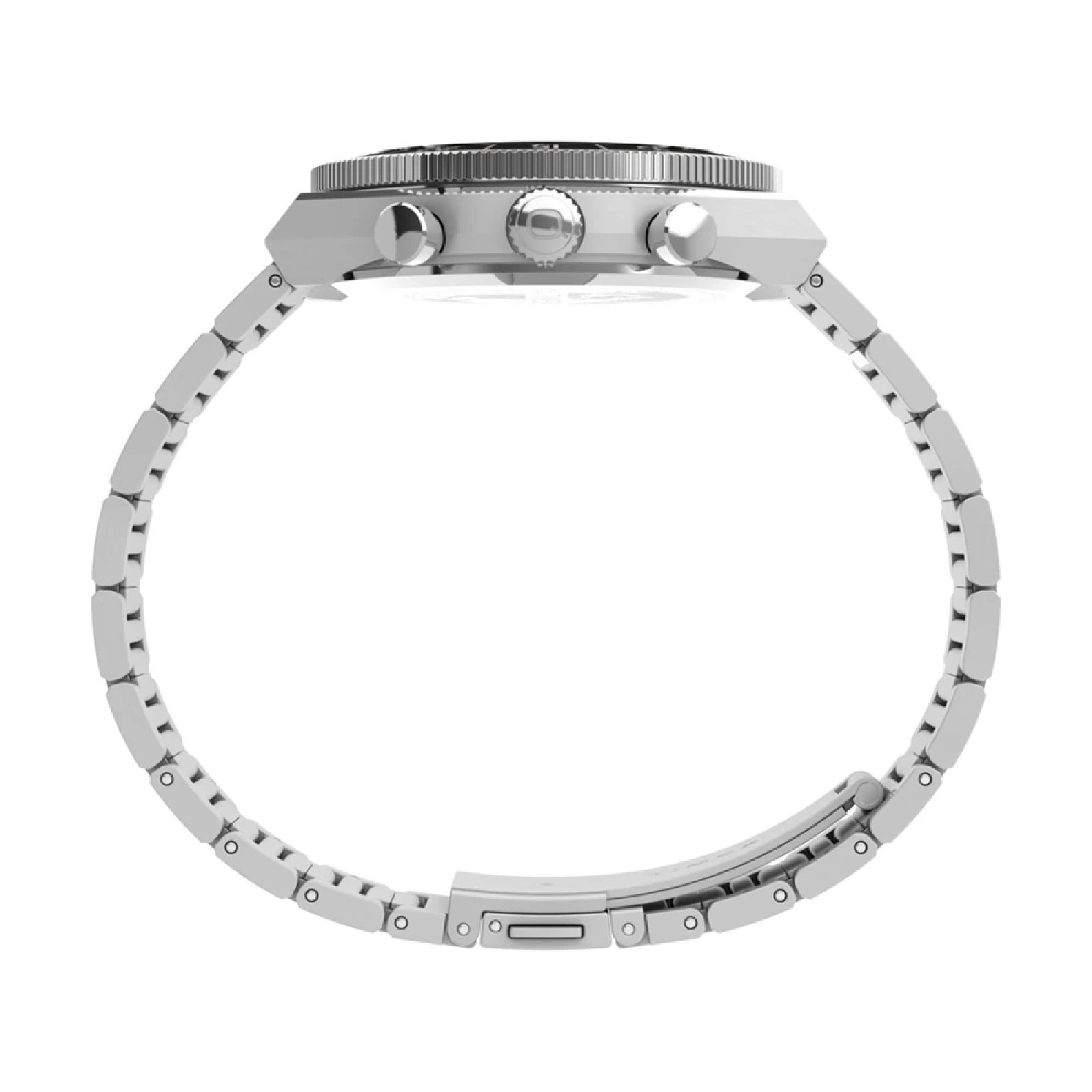 Relógio Timex Q Continental Chronograph TW2Y55800 Masculino 40mm Aço Inox Prata 4