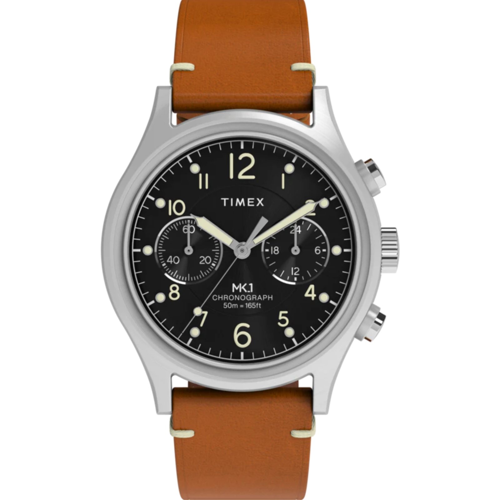 Relógio Timex MK1 Chronograph TW2Y71100 40mm Couro