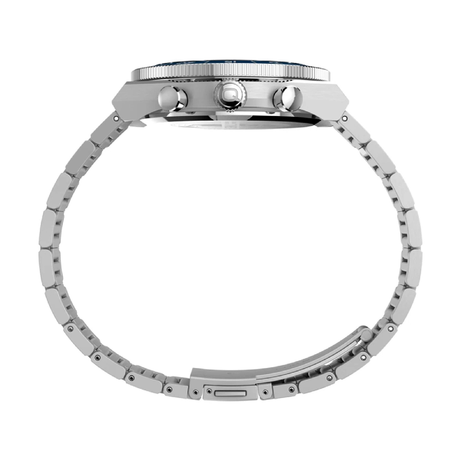 Relógio Timex Q Continental Chronograph TW2Y55900 Masculino 40mm Aço Inox Prata 4