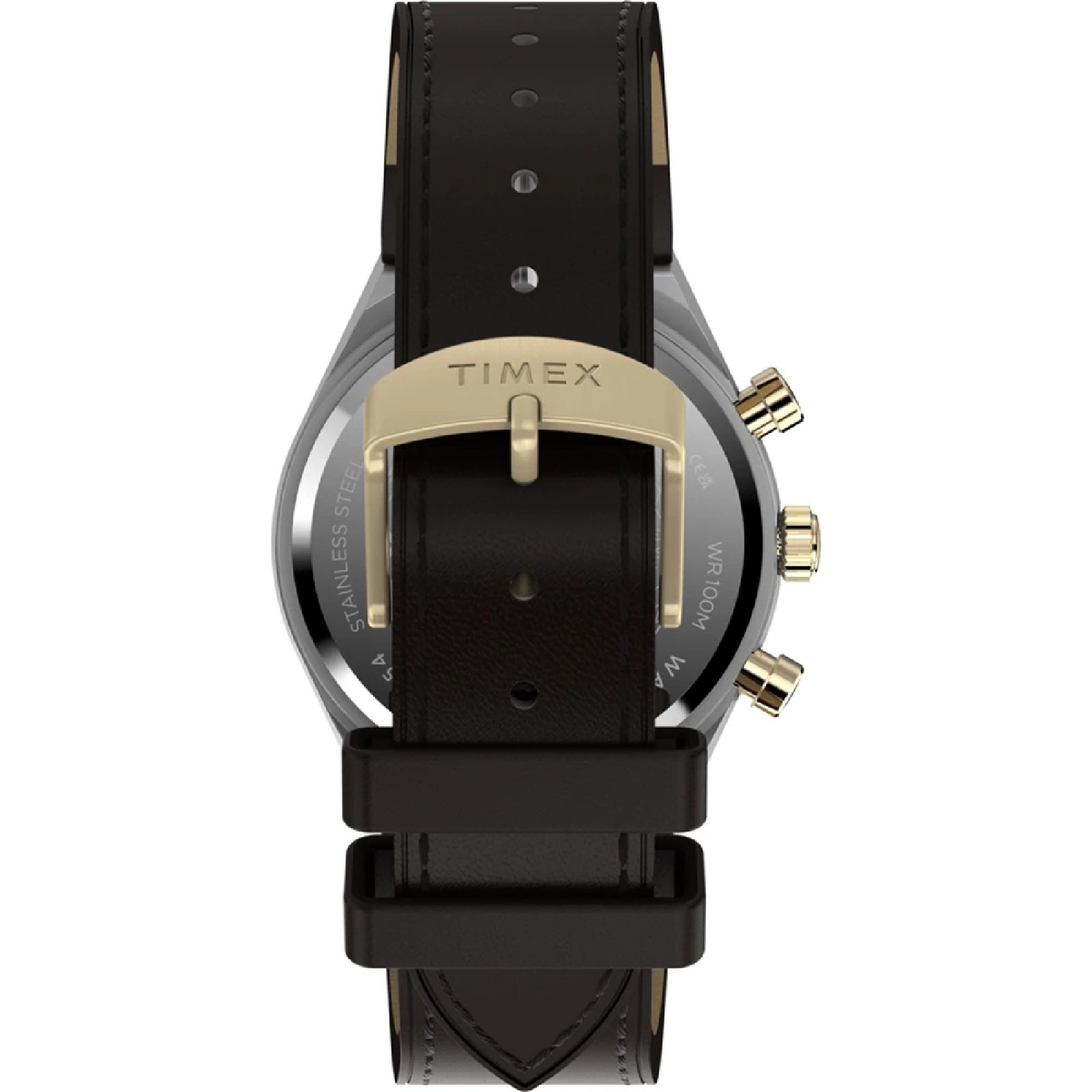 Relógio Timex Q Continental TW2Y56000 Masculino 40mm Couro Prata 6