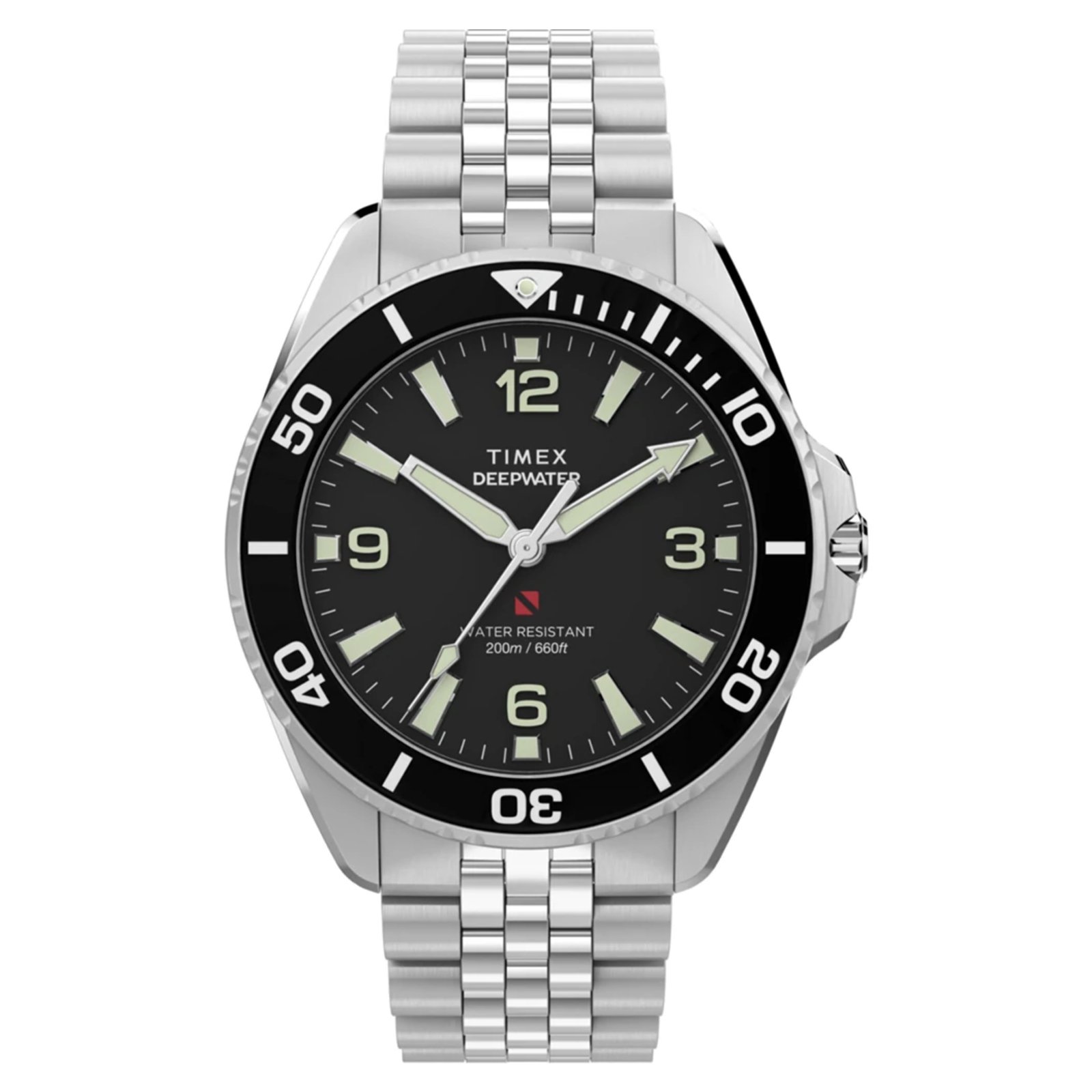 Relógio Timex Deepwater TW2Y64500 Masculino 40,5 mm Aço Inox