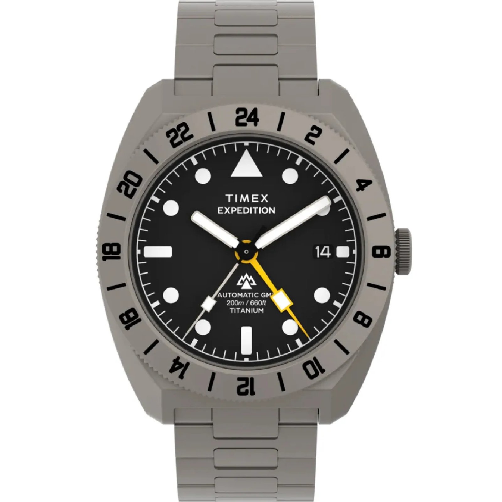 Relógio Timex Expedition Pioneer Titanium Automatic GMT TW2Y63500 Masculino 41mm Cinza 6