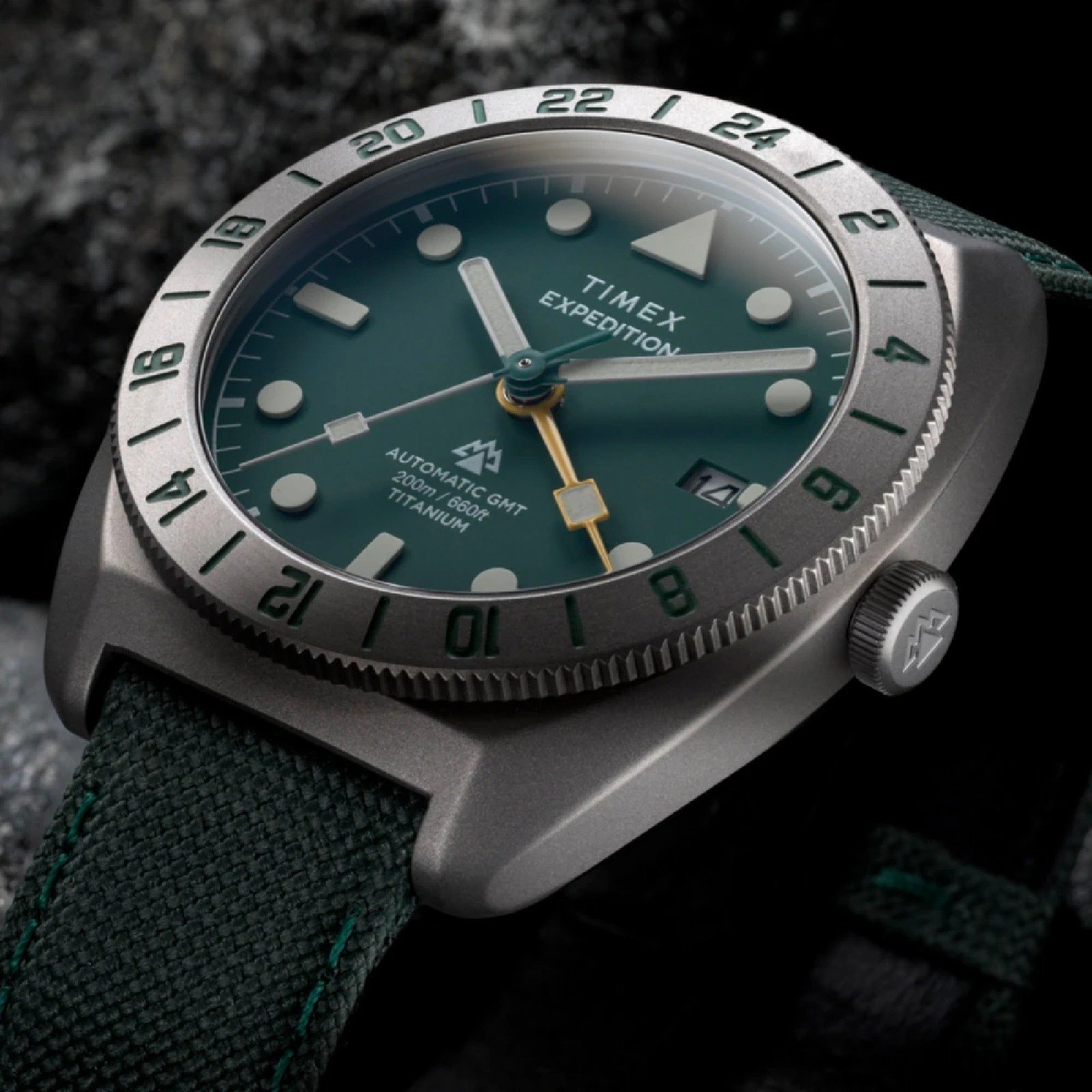 Relógio Timex Expedition Pioneer Titanium Automatic GMT TW2Y63400 Masculino 41mm Cinza 4