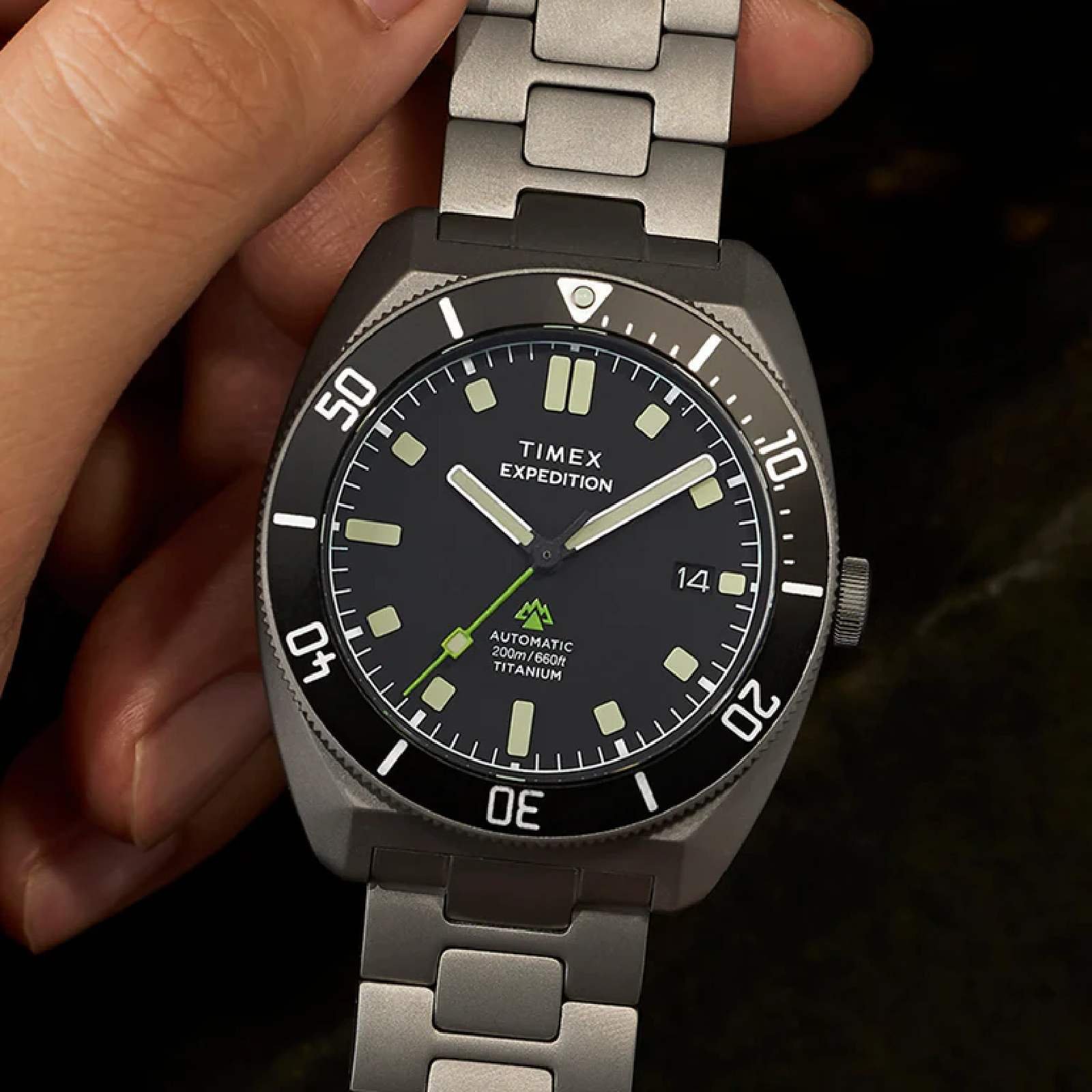 Relógio Timex Expedition Pioneer Titanium Automatic TW2Y63800 Masculino 41mm Cinza 2
