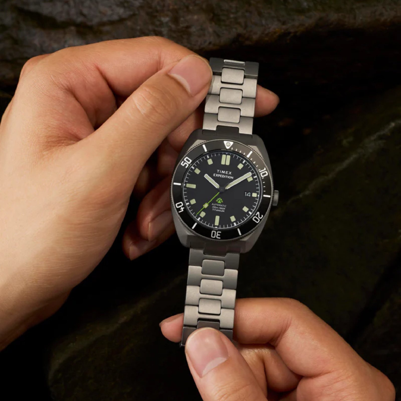 Relógio Timex Expedition Pioneer Titanium Automatic TW2Y63800 Masculino 41mm Cinza 5
