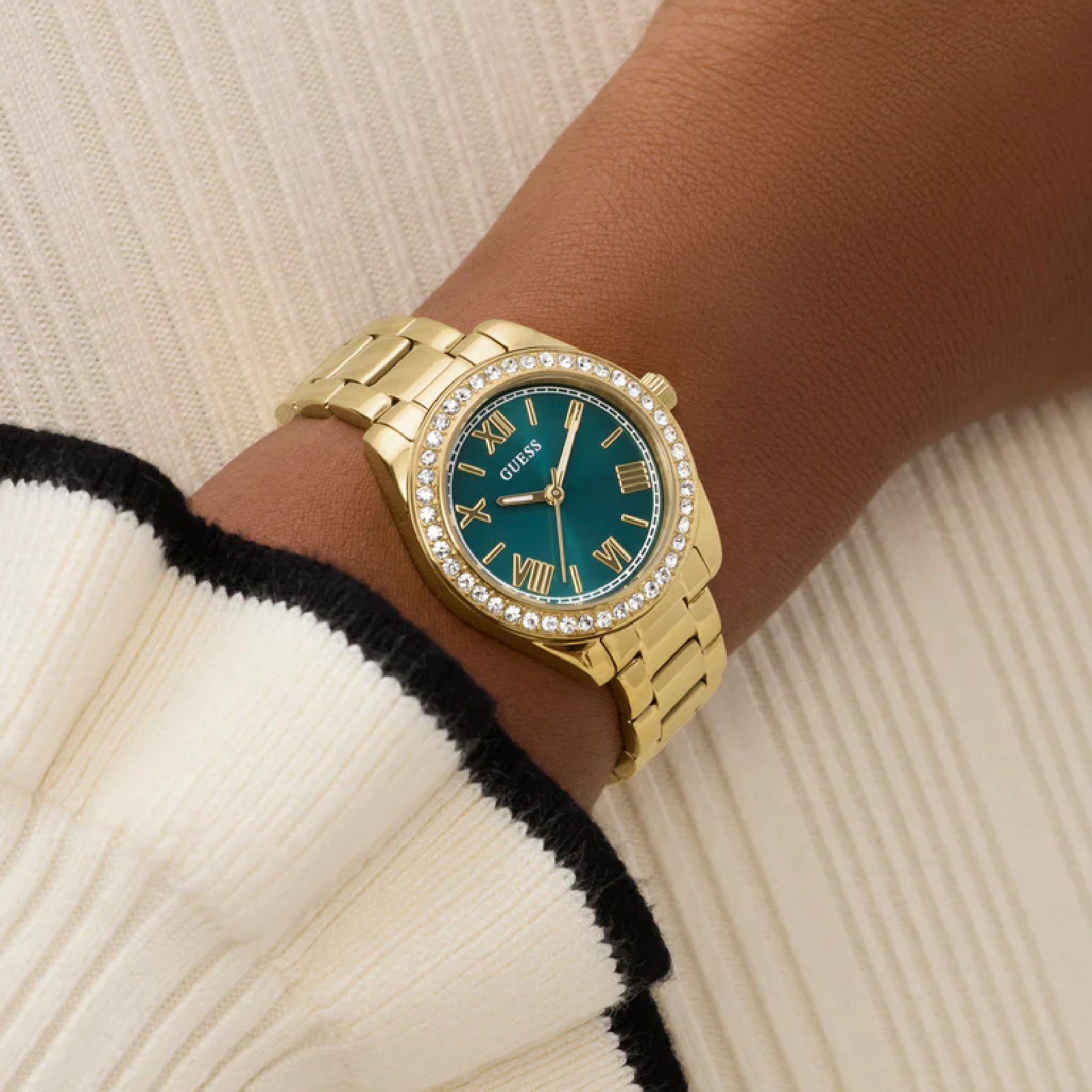 Relógio Guess Mini Luna GW0841L9 Feminino 30mm Aço Inox Dourado 6
