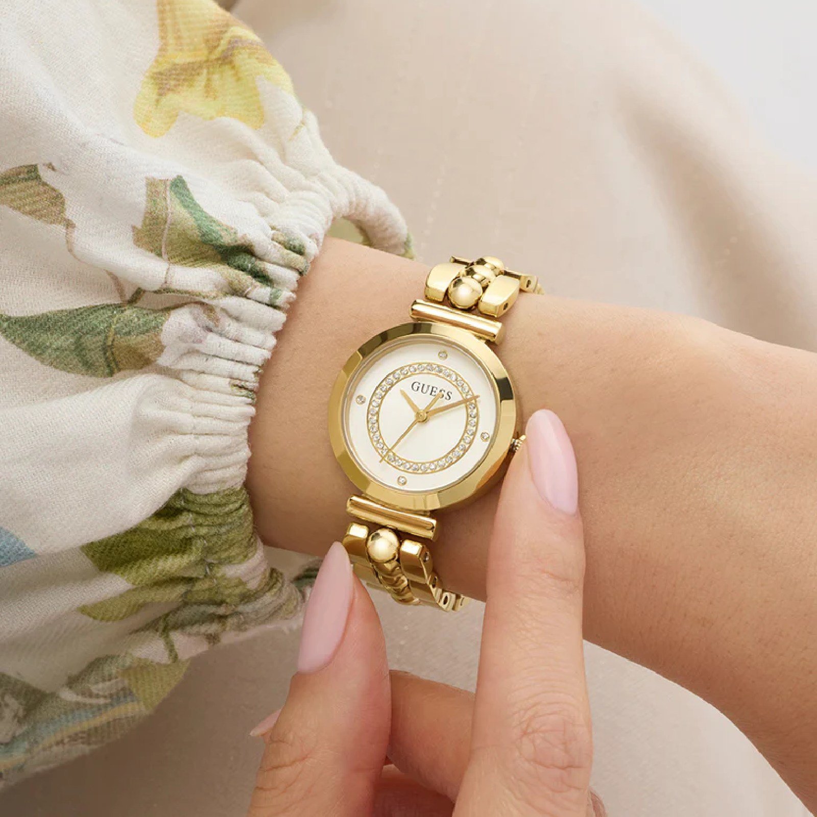 Relógio Guess GW0994L2 Feminino 26mm Aço Inoxidável Dourado 4