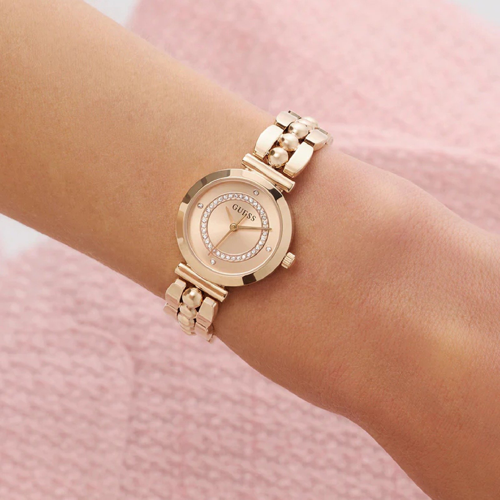 Relógio Guess GW0994L4 Feminino 26mm Aço Inoxidável Rose Gold 6