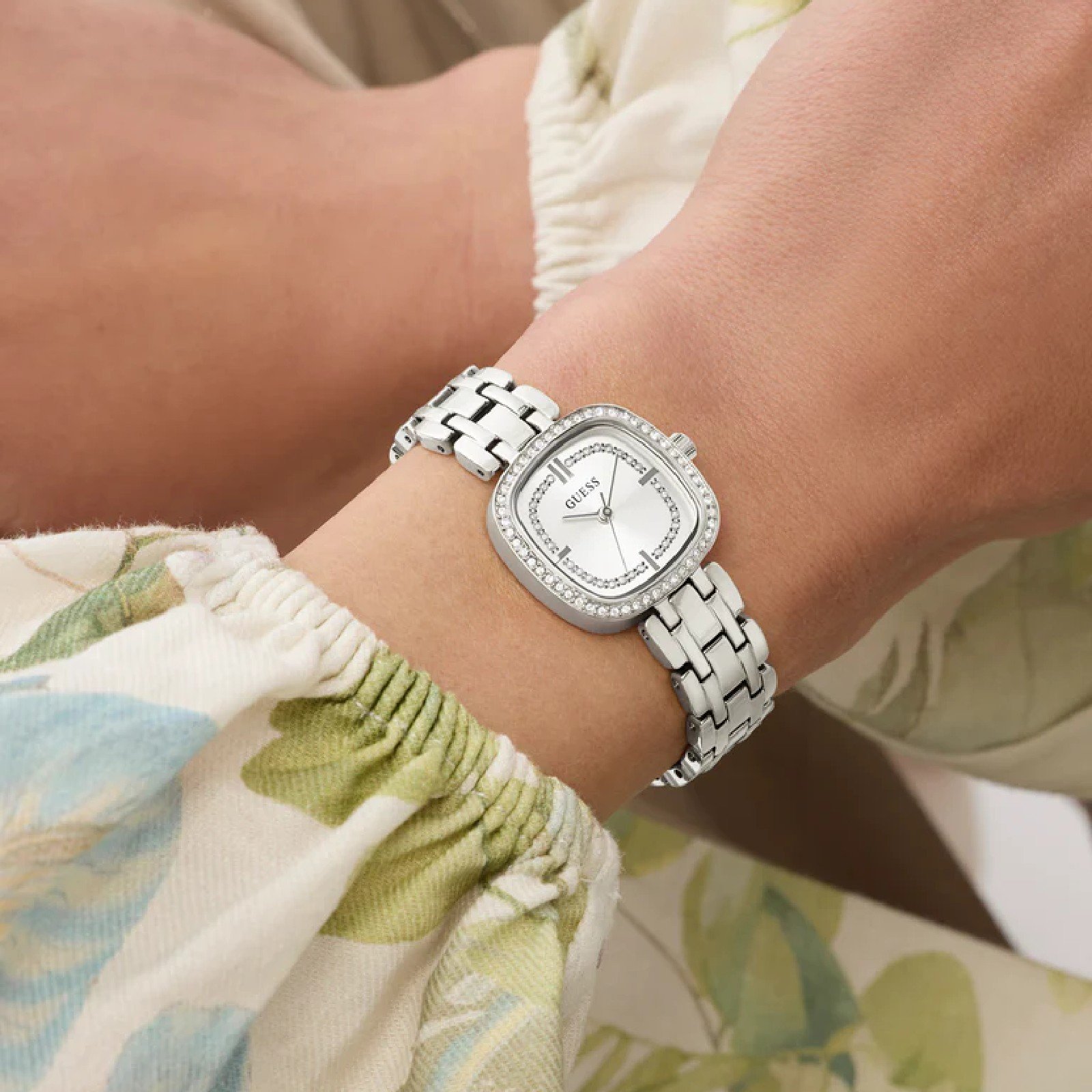 Relógio Guess Hazel GW1018L1 Feminino 25mm Aço Inoxidável Prata 6