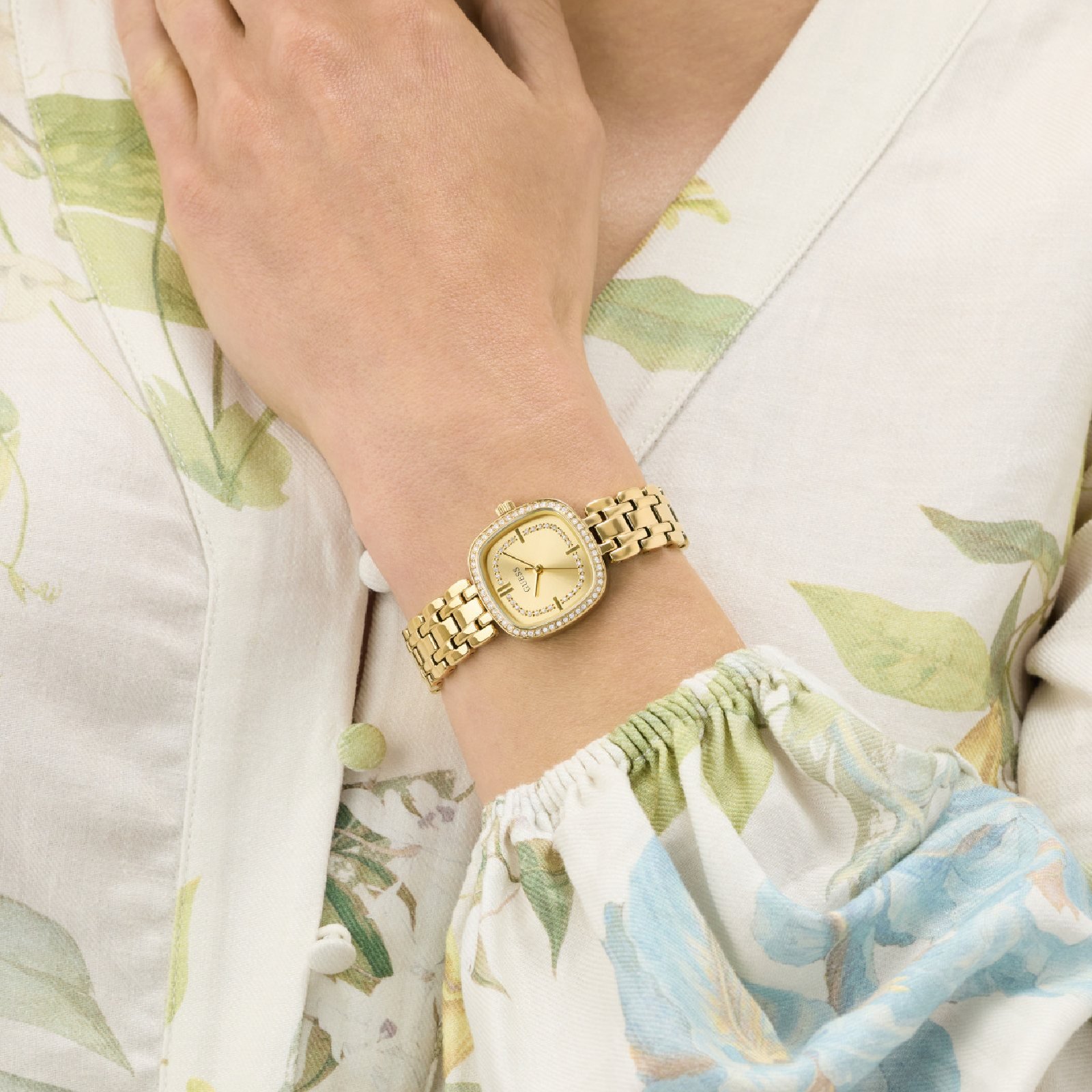 Relógio Guess Hazel GW1018L2 Feminino 25mm Aço Inoxidável Dourado 4
