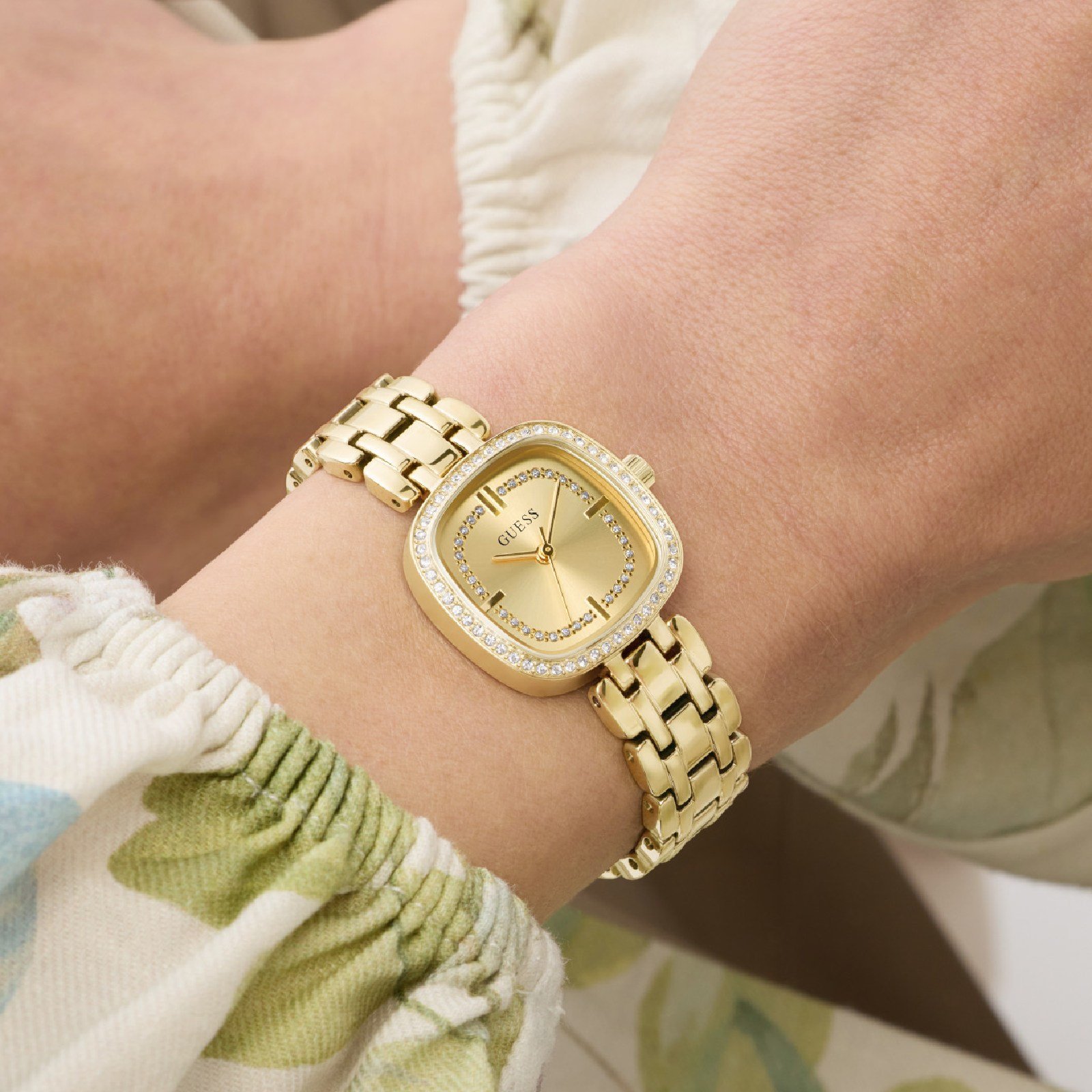 Relógio Guess Hazel GW1018L2 Feminino 25mm Aço Inoxidável Dourado 6