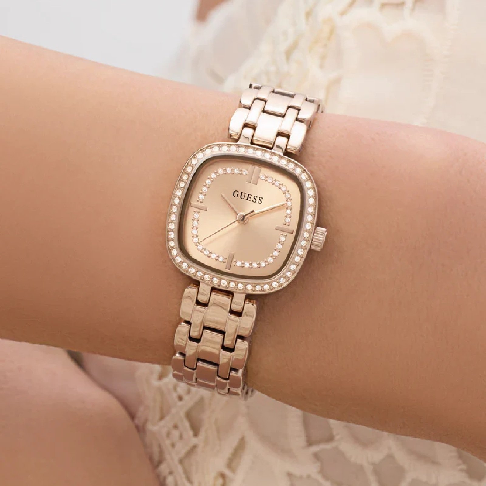 Relógio Guess Hazel GW1018L4 Feminino 25mm Aço Inoxidável Rose Gold 4