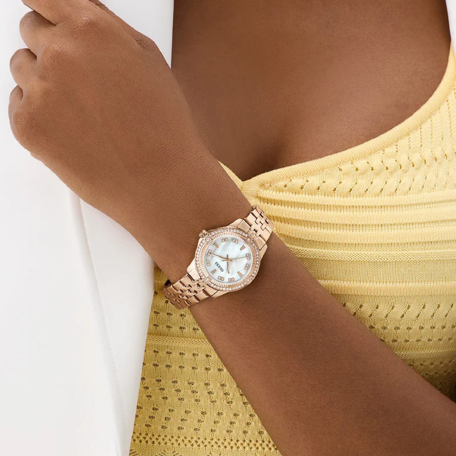 Relógio Guess GW1027L4 Feminino 32mm Aço Inoxidável Rose Gold 2