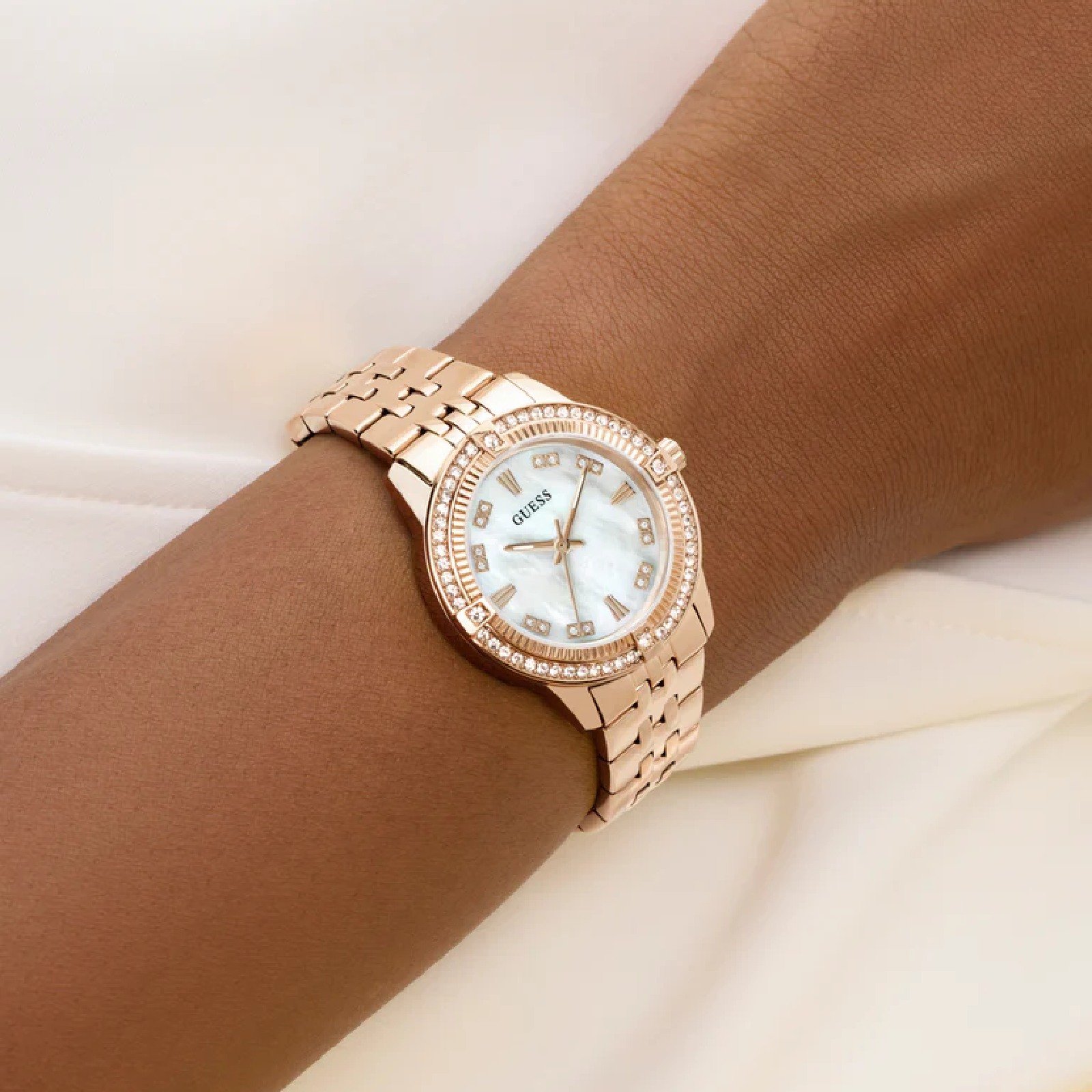 Relógio Guess GW1027L4 Feminino 32mm Aço Inoxidável Rose Gold 4