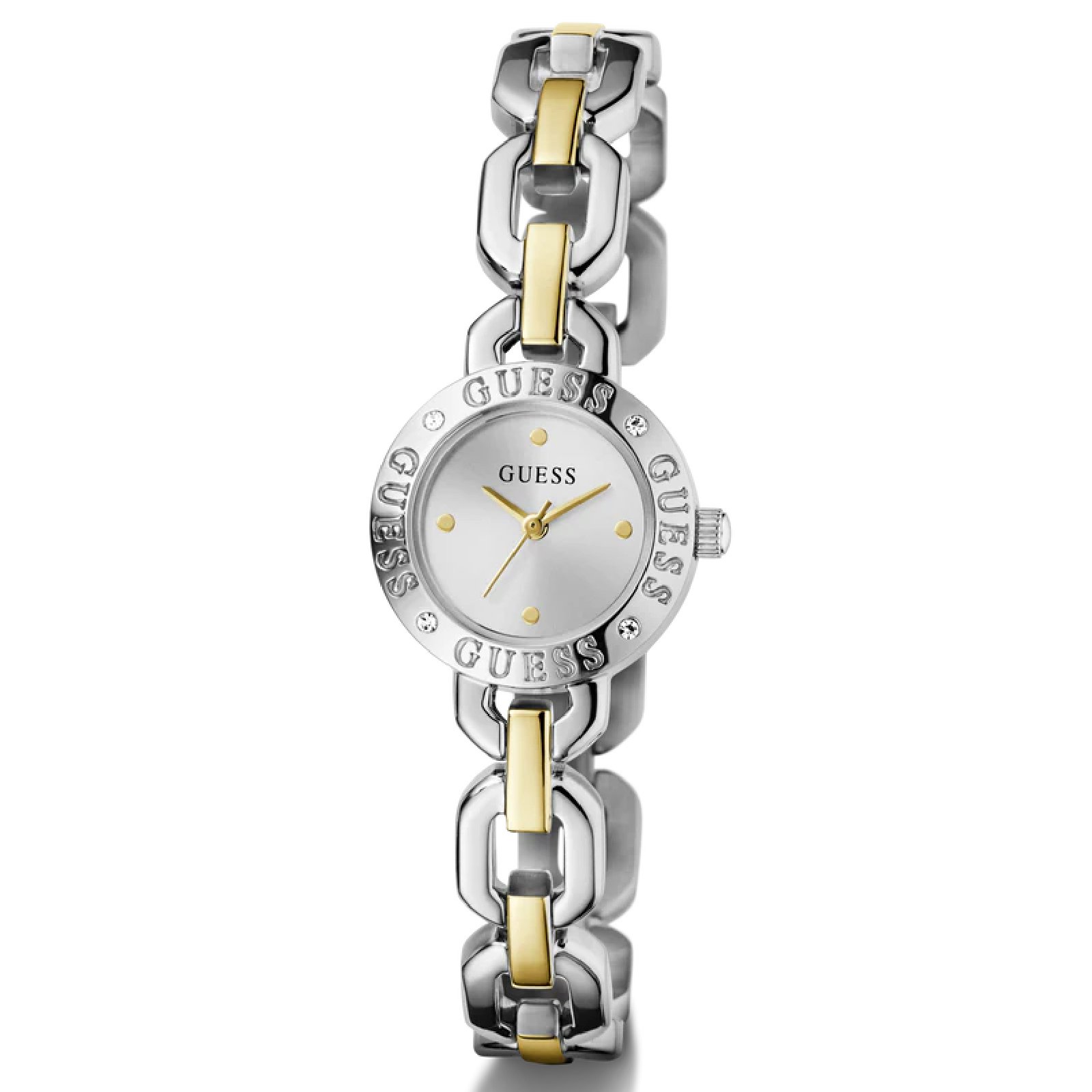 Relógio Guess GW1019L3 Feminino 23mm Aço Inoxidável Dourado/Prata 5