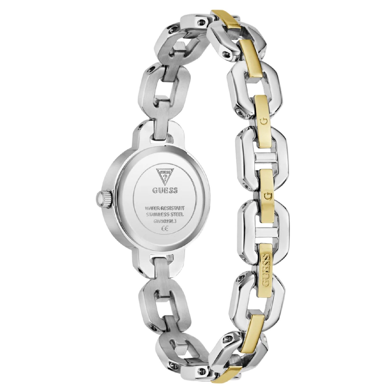 Relógio Guess GW1019L3 Feminino 23mm Aço Inoxidável Dourado/Prata 8