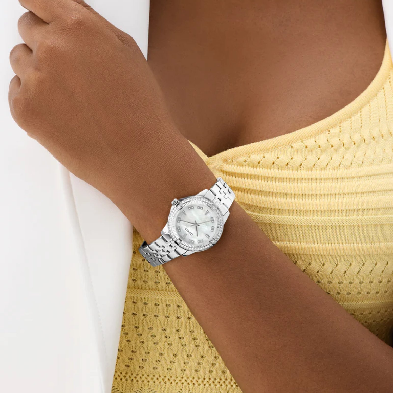 Relógio Guess GW1027L1 Feminino 32mm Aço Inoxidável Prata 2