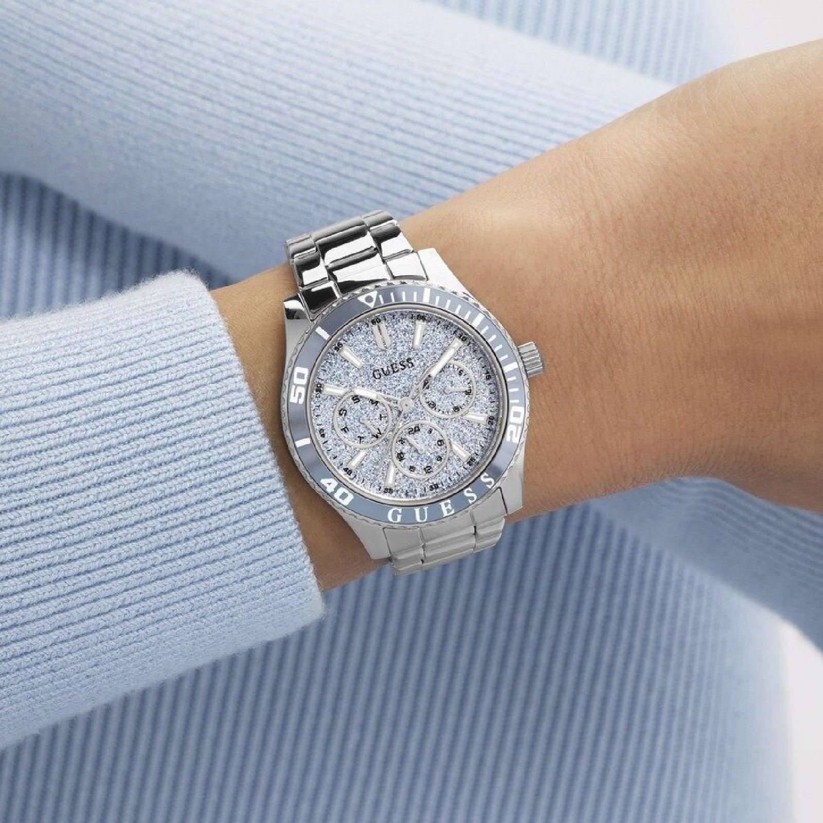 Relógio Guess GW1035L1 Feminino 36mm Aço Inox Prata 2