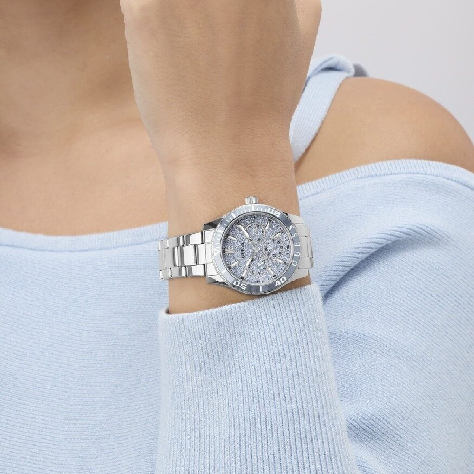 Relógio Guess GW1035L1 Feminino 36mm Aço Inox Prata 4