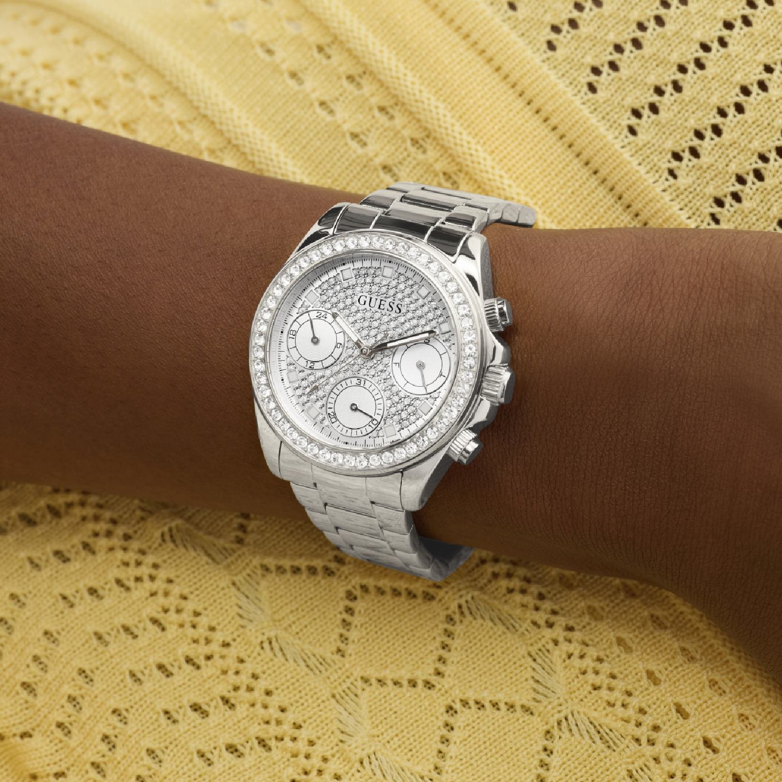 Relógio Guess GW1037L1 Feminino 36mm Aço Inox Prata 2