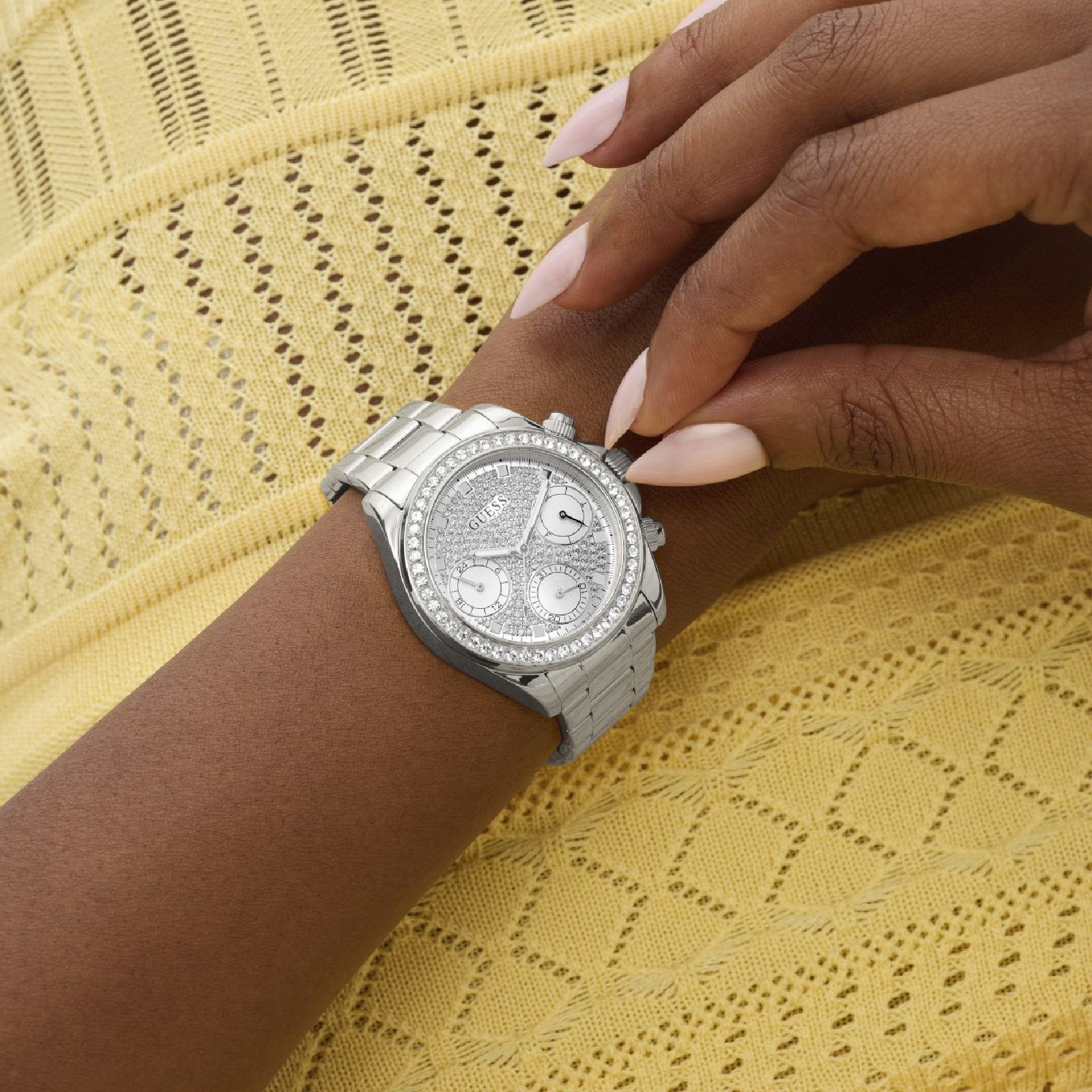 Relógio Guess GW1037L1 Feminino 36mm Aço Inox Prata 4