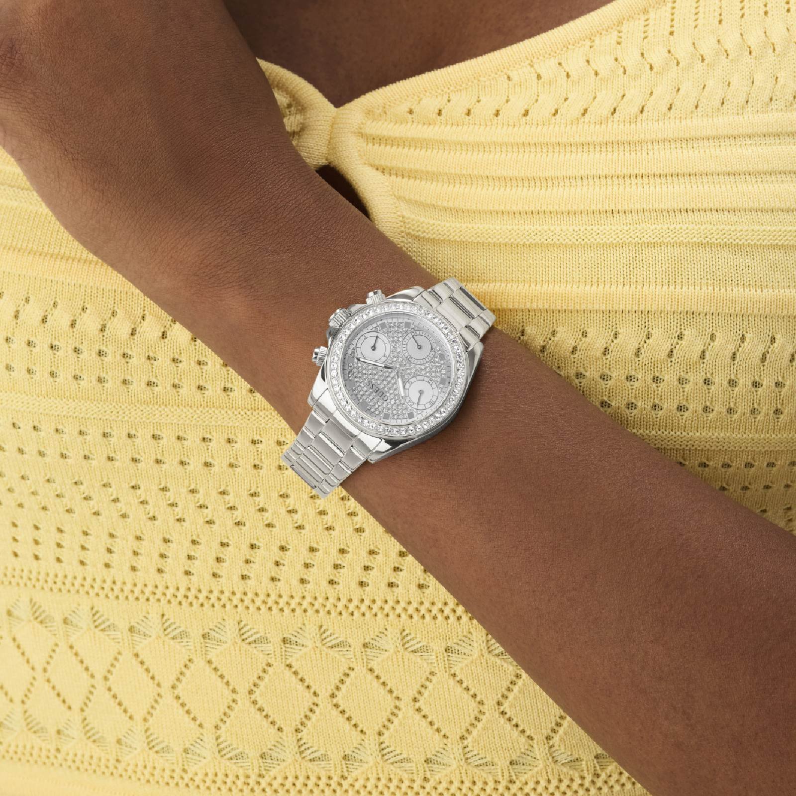 Relógio Guess GW1037L1 Feminino 36mm Aço Inox Prata 6