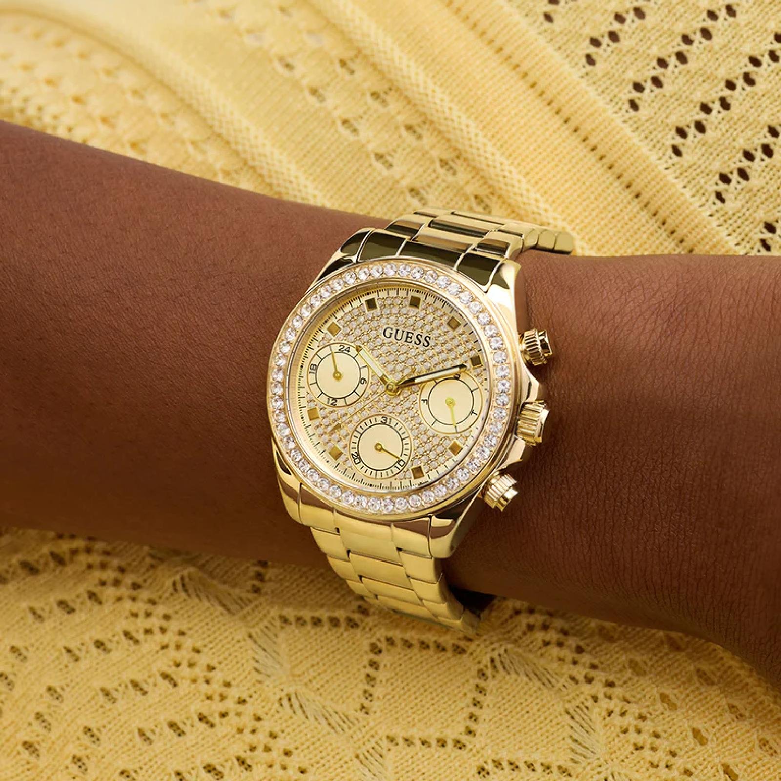 Relógio Guess GW1037L2 Feminino 36mm Aço Inox Dourado 2