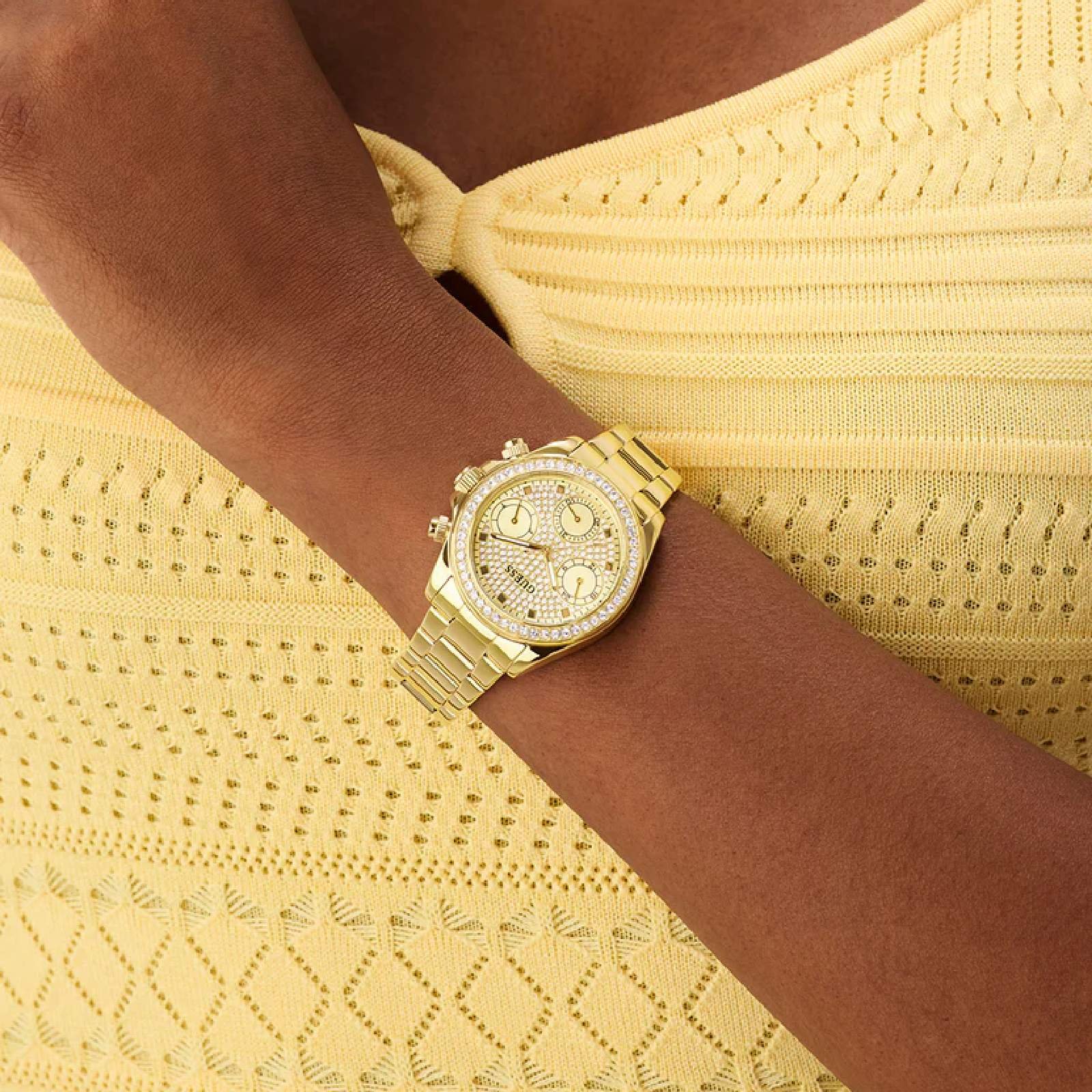 Relógio Guess GW1037L2 Feminino 36mm Aço Inox Dourado 4