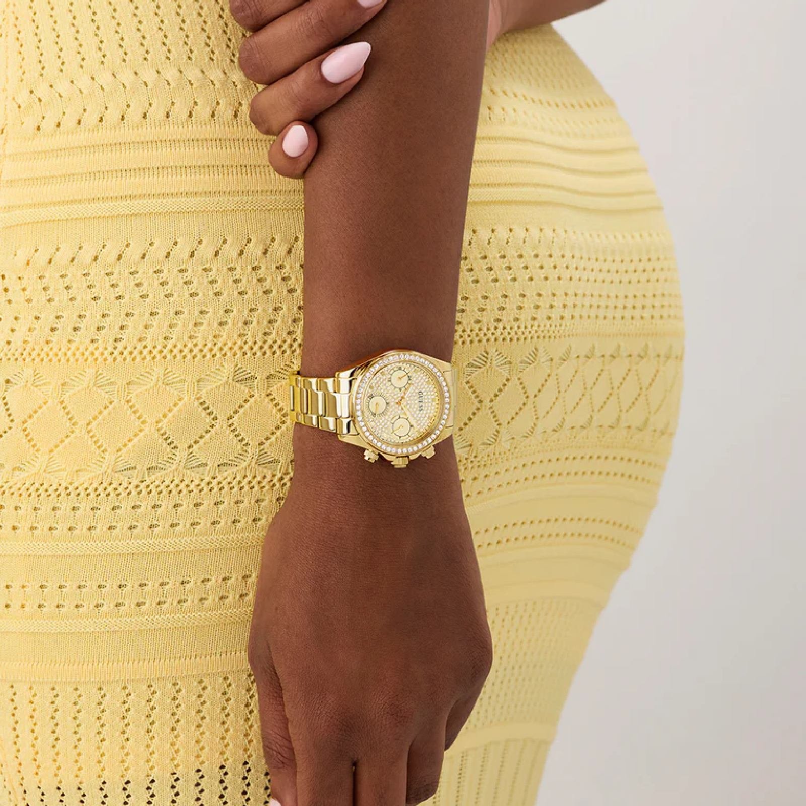Relógio Guess GW1037L2 Feminino 36mm Aço Inox Dourado 8