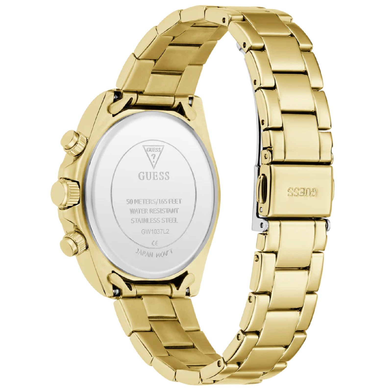 Relógio Guess GW1037L2 Feminino 36mm Aço Inox Dourado 9