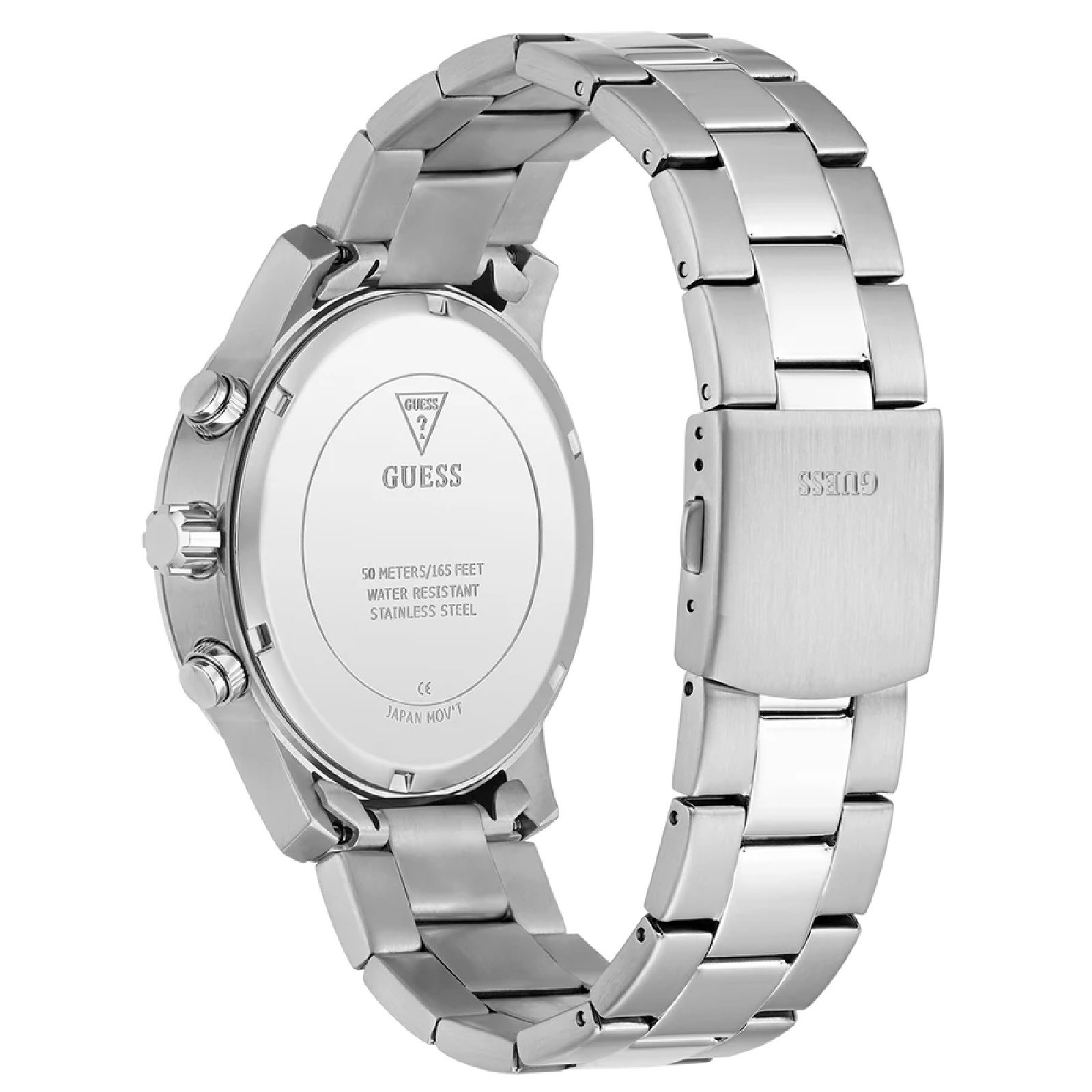 Relógio Guess GW1006G1 Masculino 44mm Aço Inox Prata 8