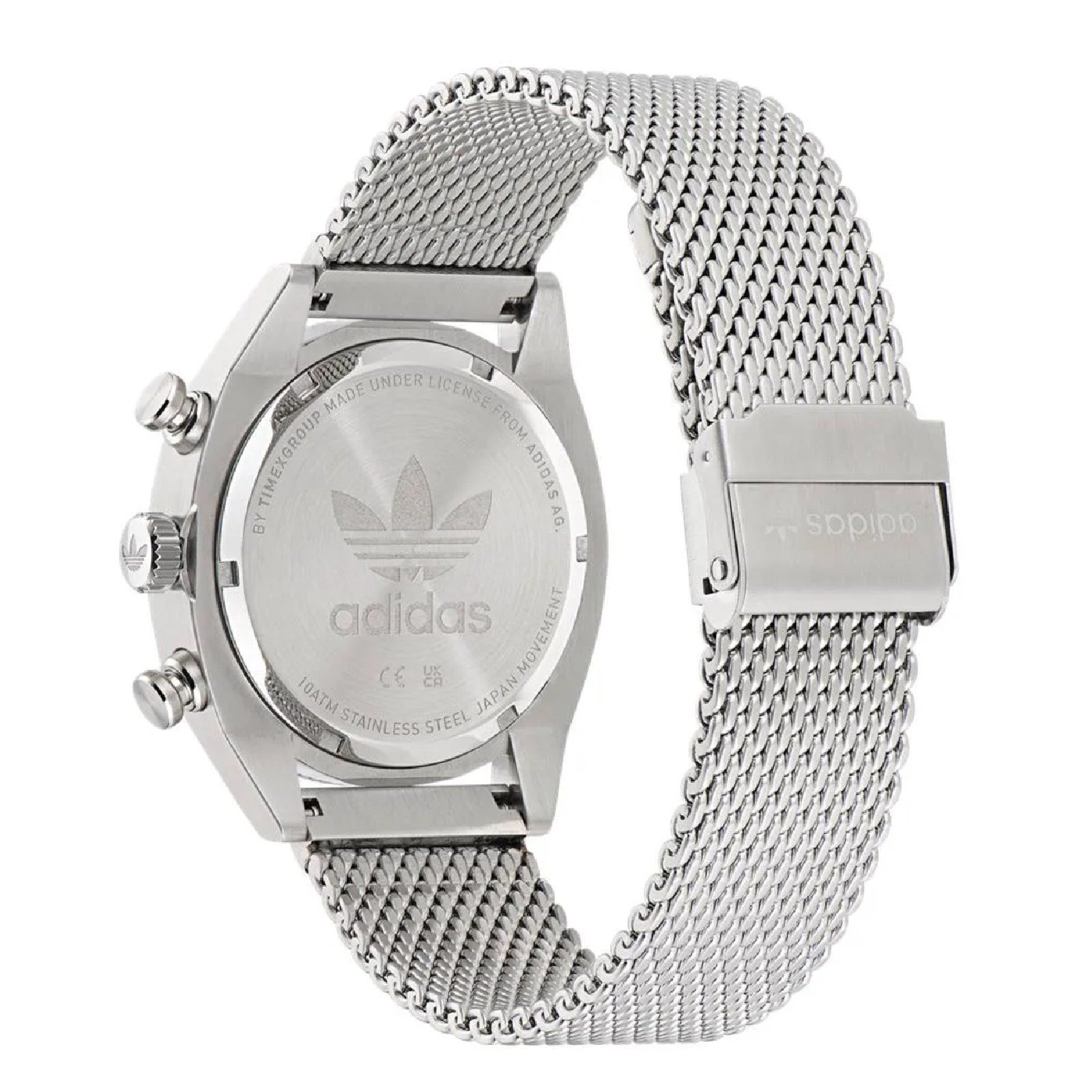 Relógio Adidas Edition Two AOFH22500M 44mm Aço Inox Prata 3