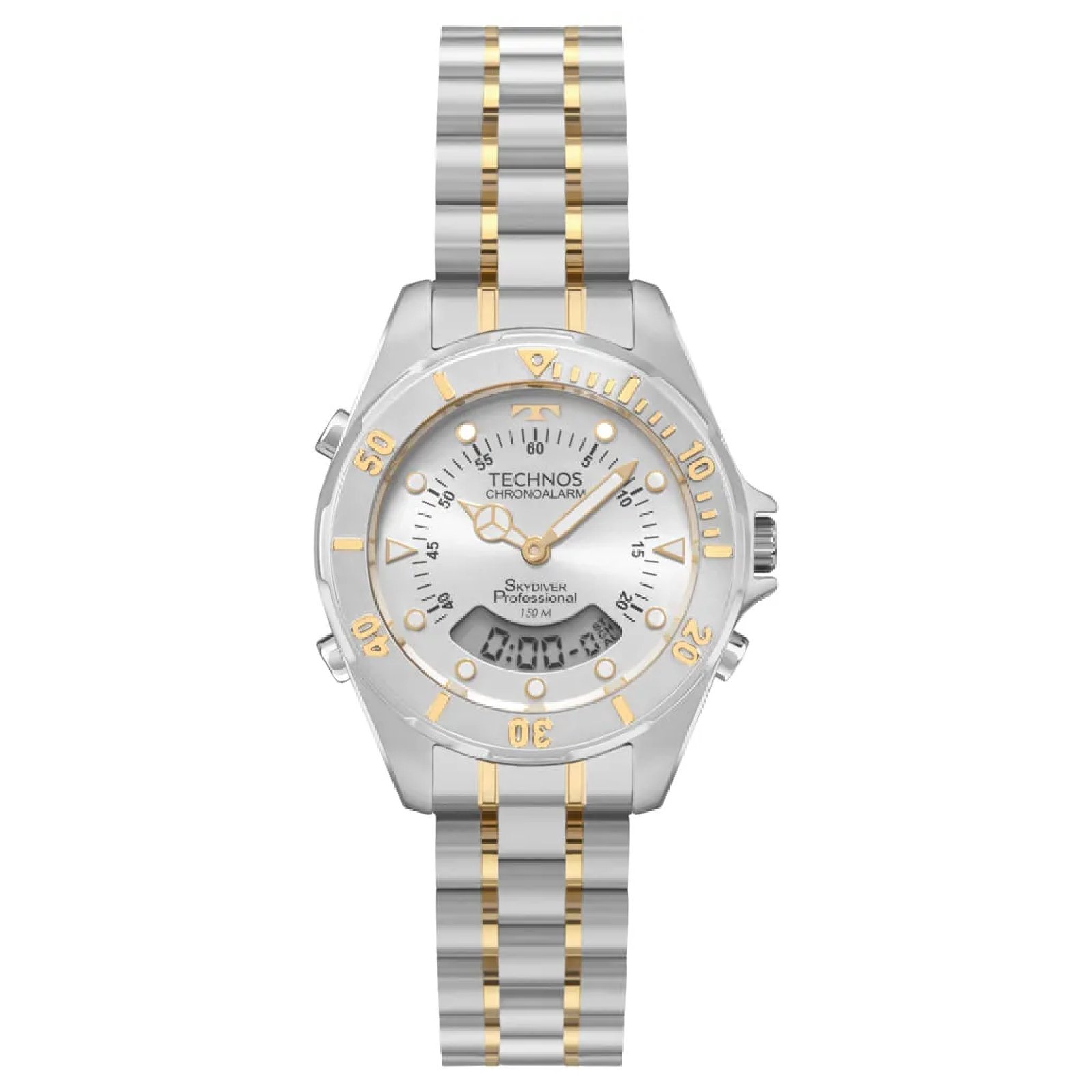 Relógio Technos Skydiver WGB212AA/1K Feminino 30mm Aço Inox