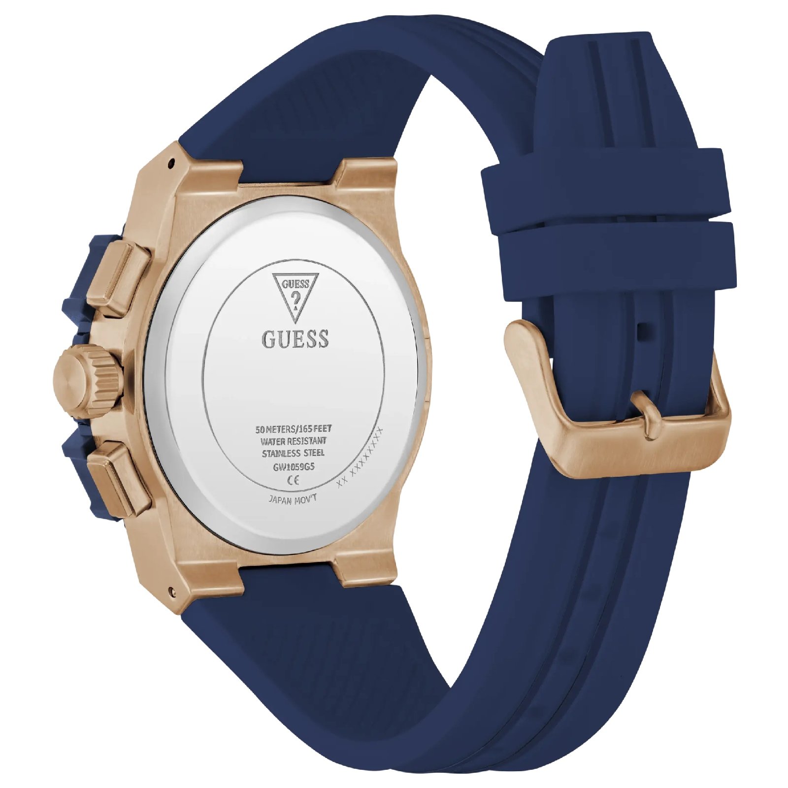 Relógio Guess GW1059G5 Masculino 43mm Azul/Bege 5